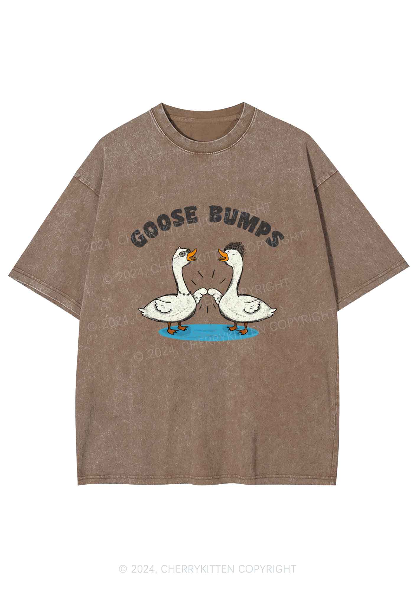 Goosebumps Duck Y2K Washed Tee Cherrykitten - Image 7