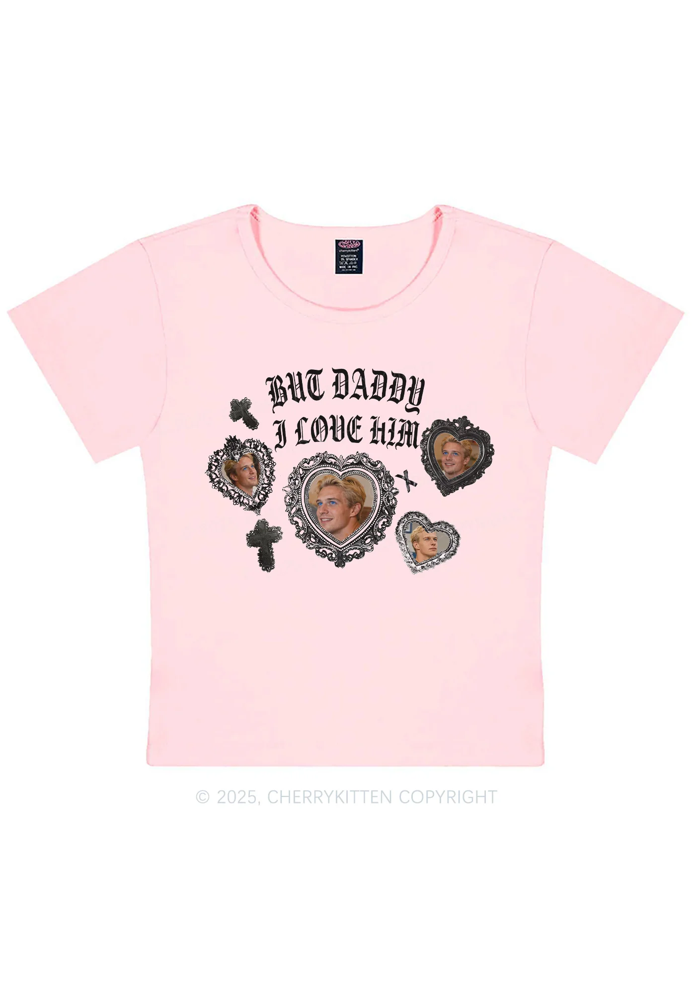 Gothic But Daddy I Love Him Y2K Baby Tee Cherrykitten - Image 11