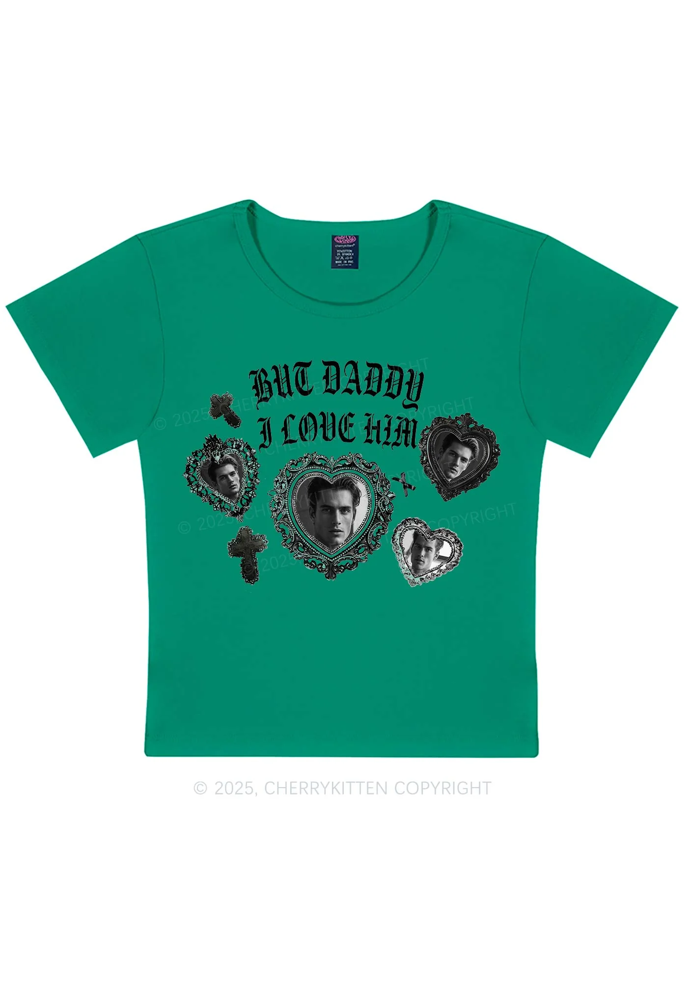 Gothic But Daddy I Love Him Y2K Baby Tee Cherrykitten - Image 12