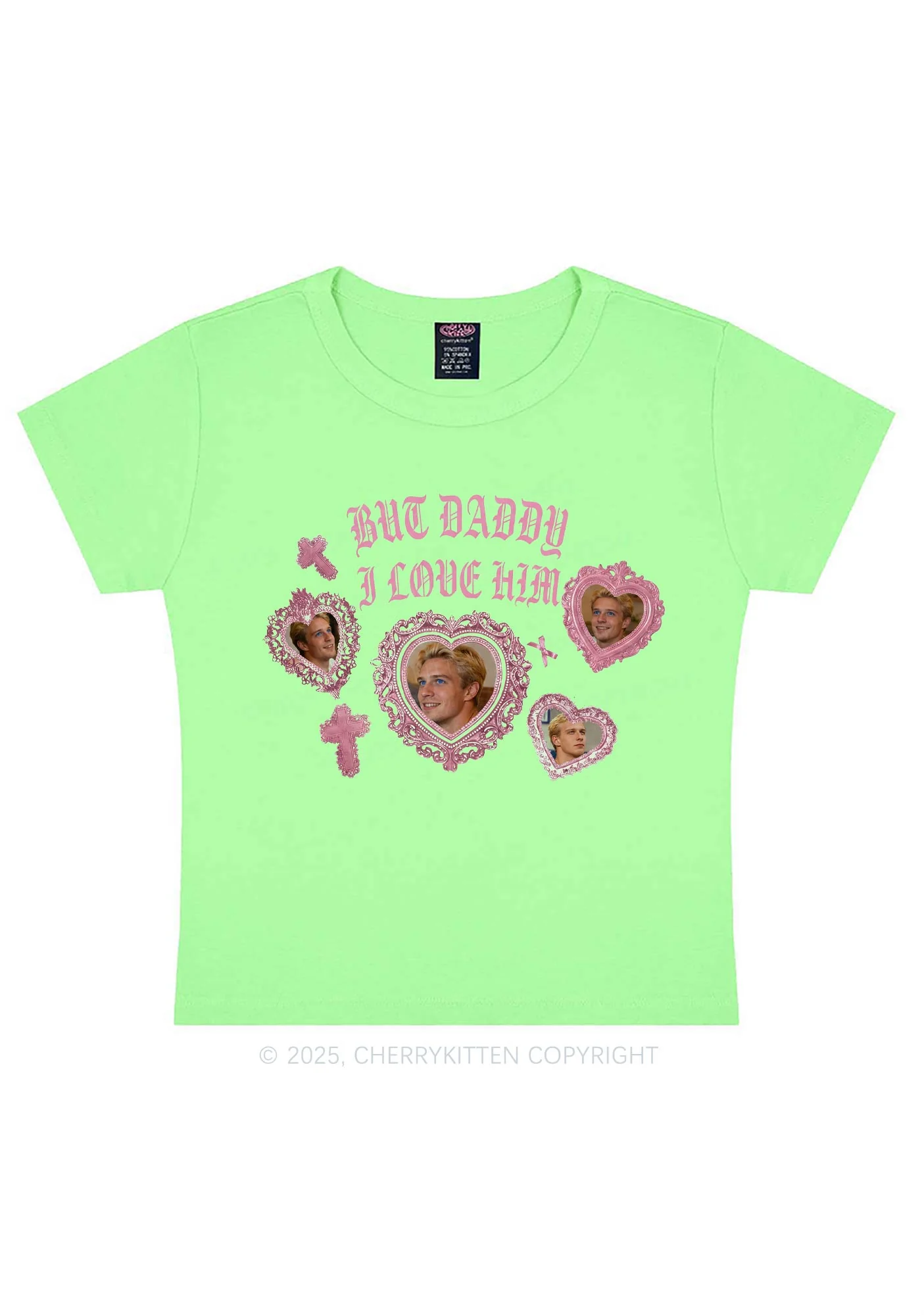 Gothic But Daddy I Love Him Y2K Baby Tee Cherrykitten - Image 13
