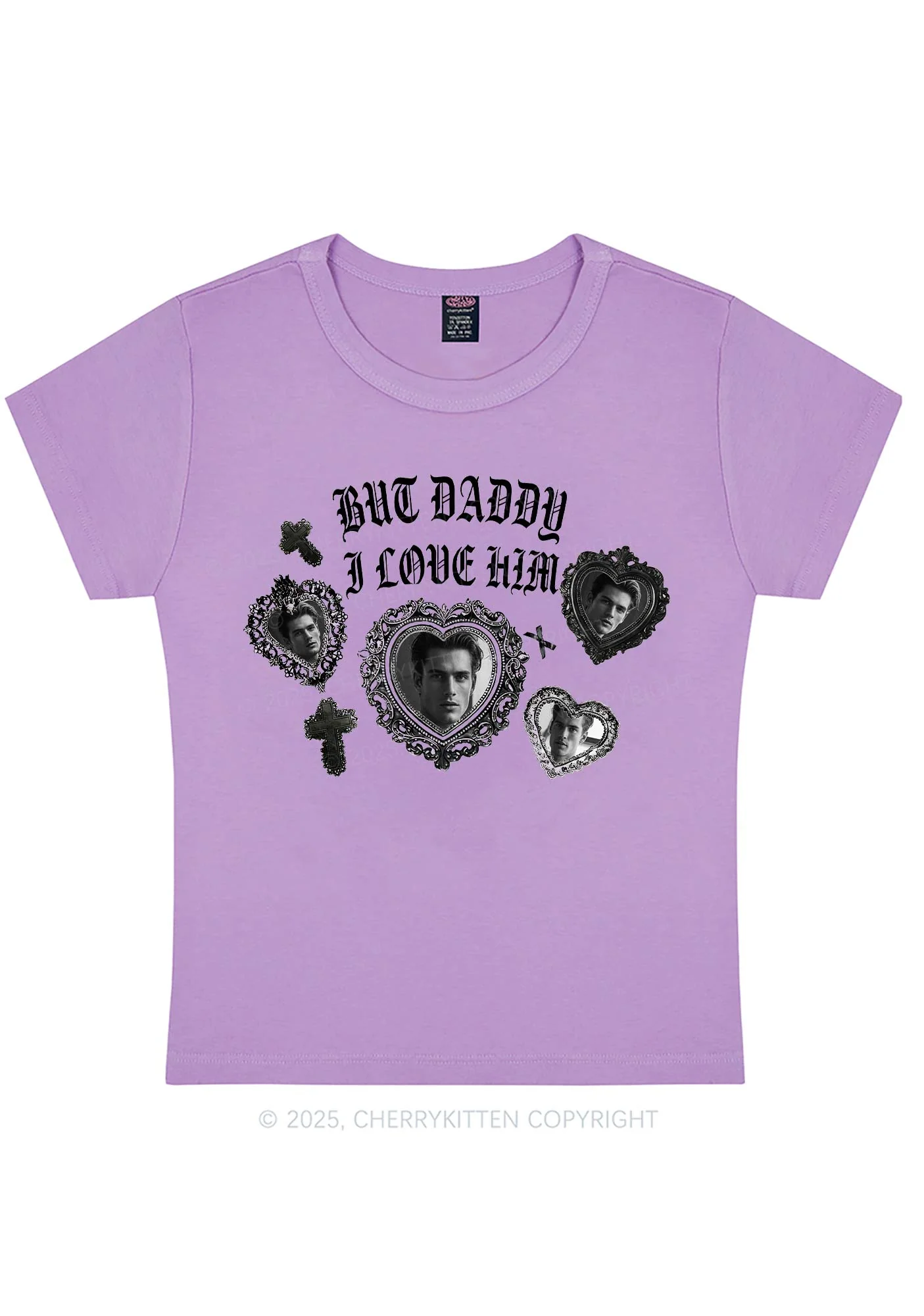 Gothic But Daddy I Love Him Y2K Baby Tee Cherrykitten - Image 6