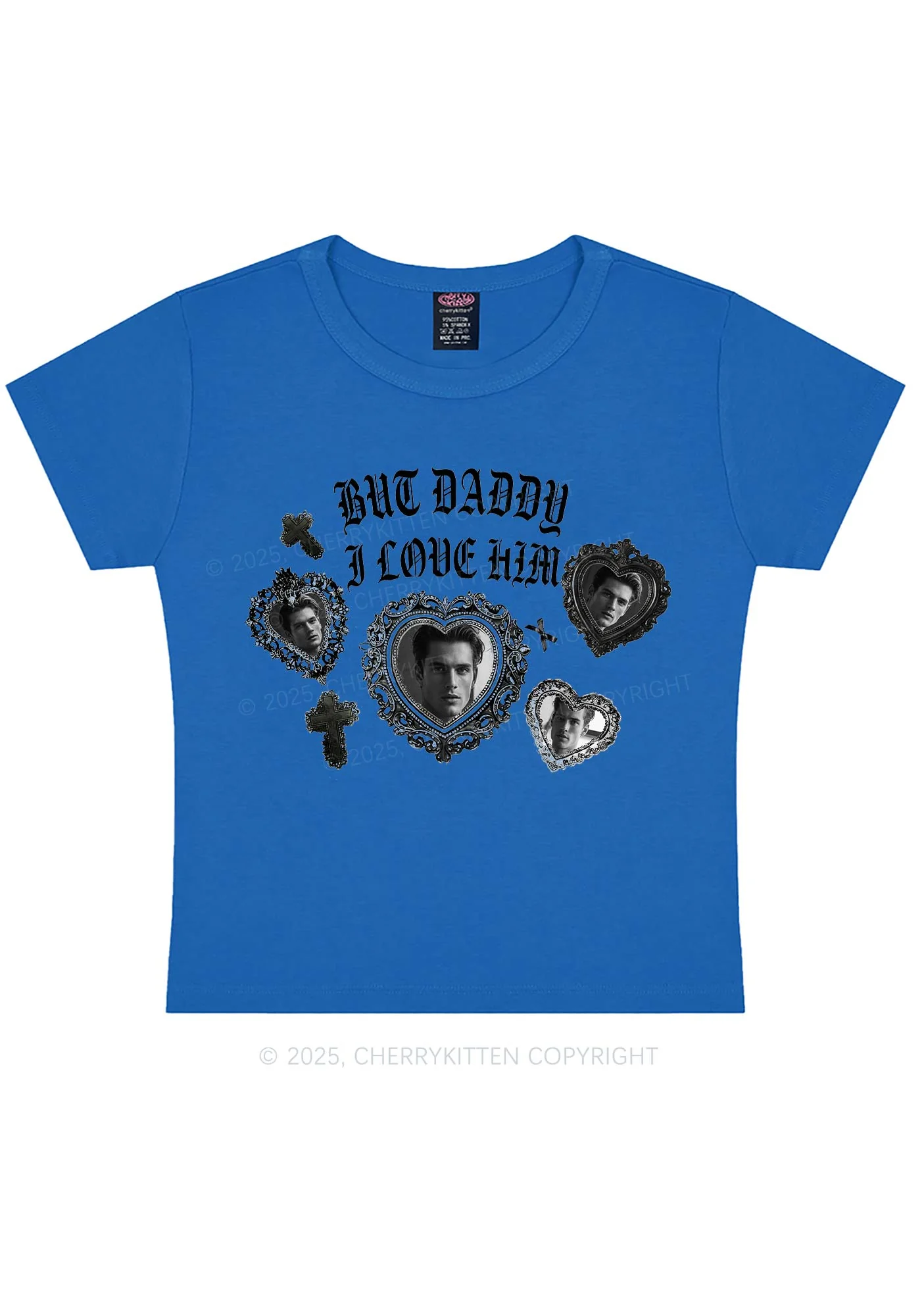 Gothic But Daddy I Love Him Y2K Baby Tee Cherrykitten - Image 9