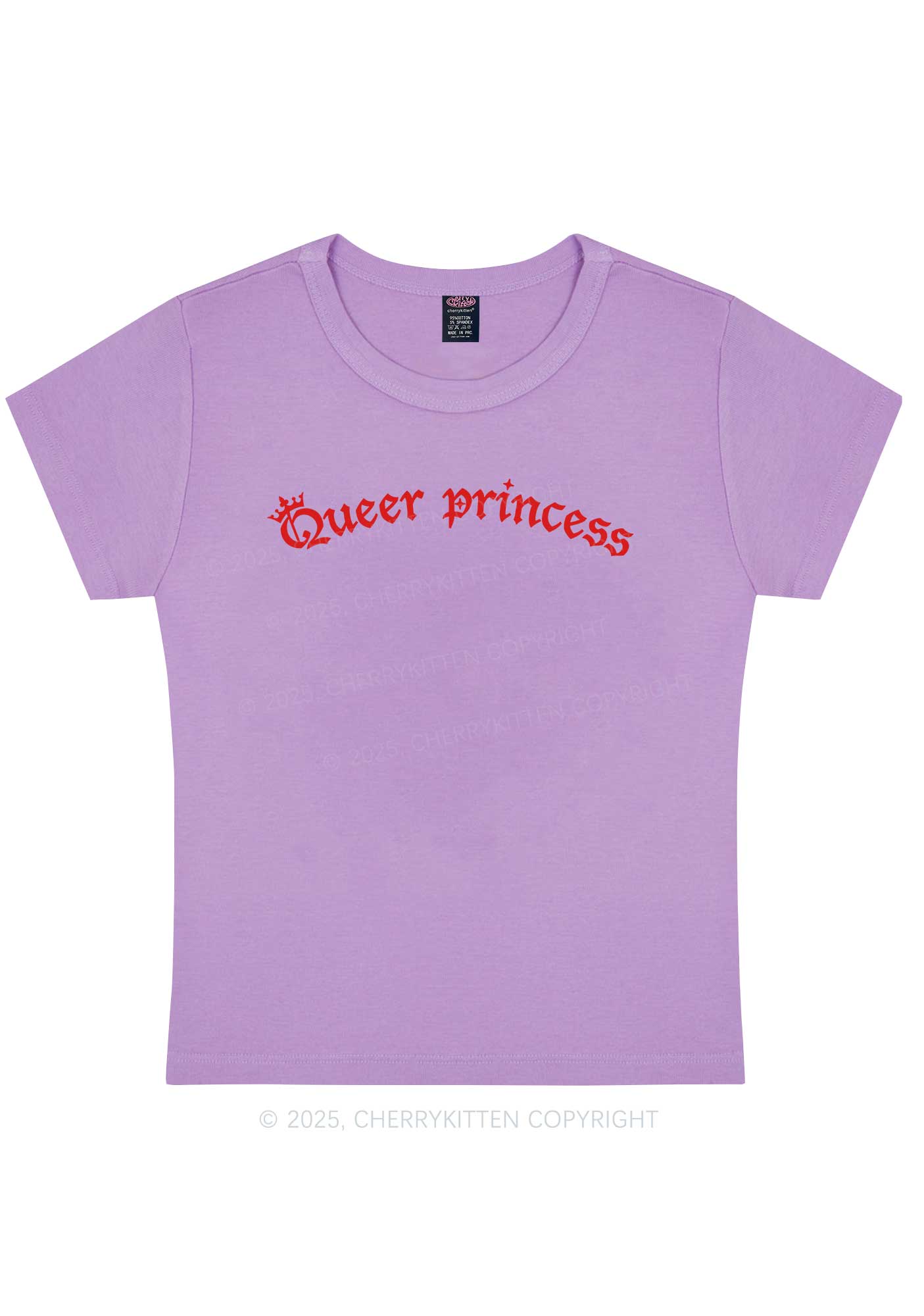 Gothic Queer Princess Pride Y2K Baby Tee Cherrykitten - Image 7