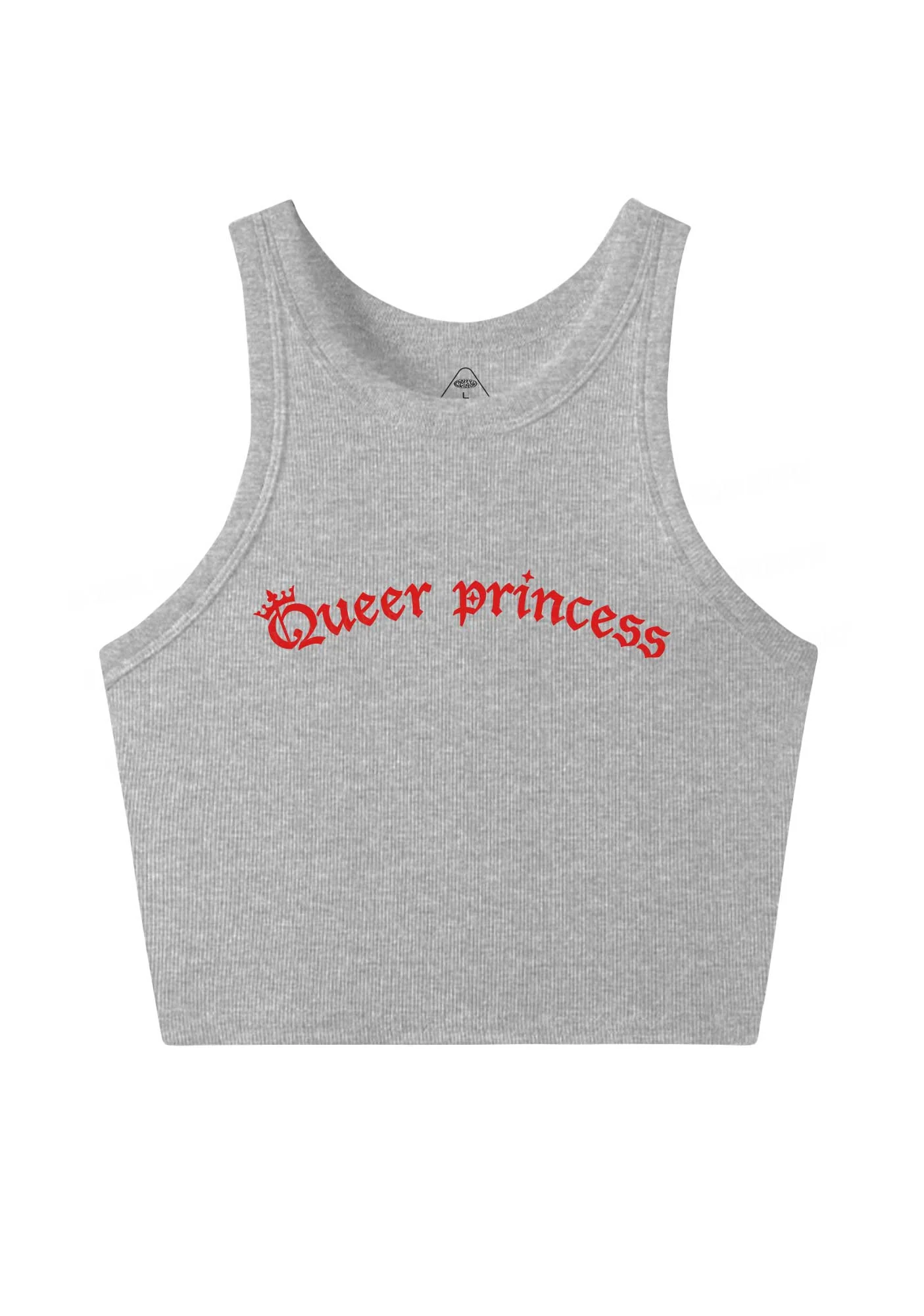 Gothic Queer Princess Pride Y2K Crop Tank Top Cherrykitten - Image 4