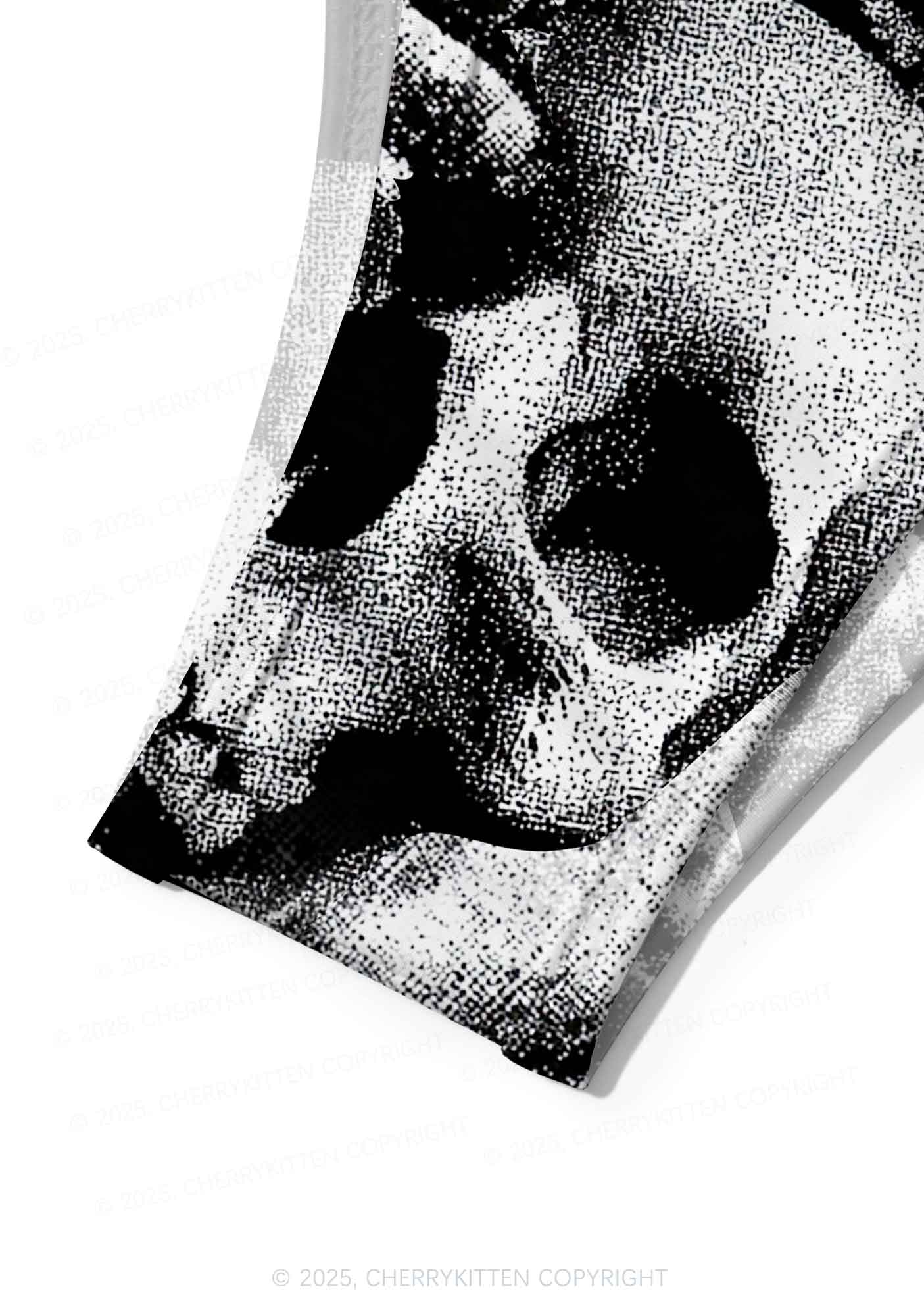 Halloween Gothic Skull Y2K Print Bikini Set Cherrykitten - Image 6