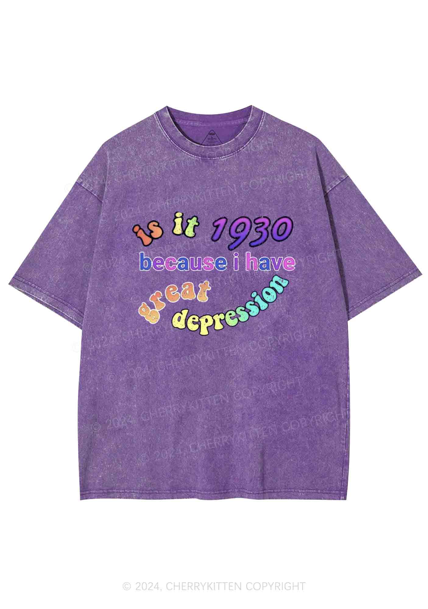 Great Depression Y2K Washed Tee Cherrykitten - Image 4