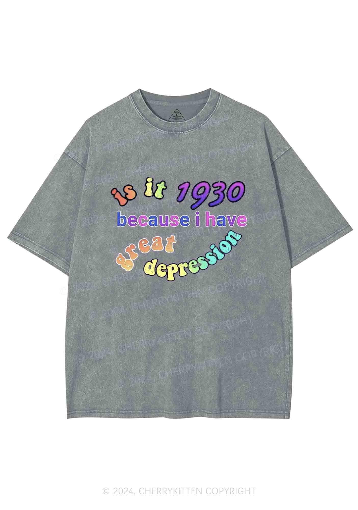Great Depression Y2K Washed Tee Cherrykitten - Image 6