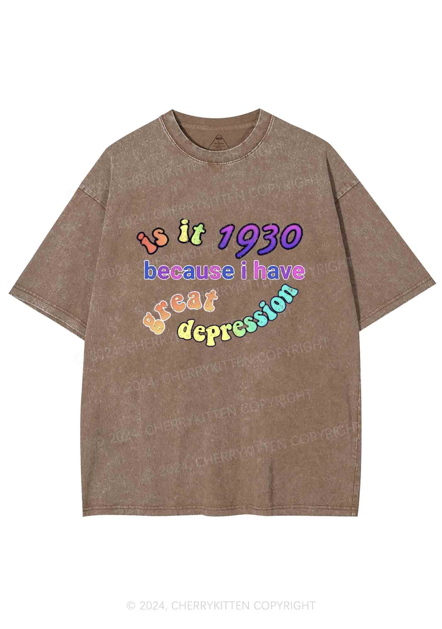 Great Depression Y2K Washed Tee Cherrykitten - Image 7