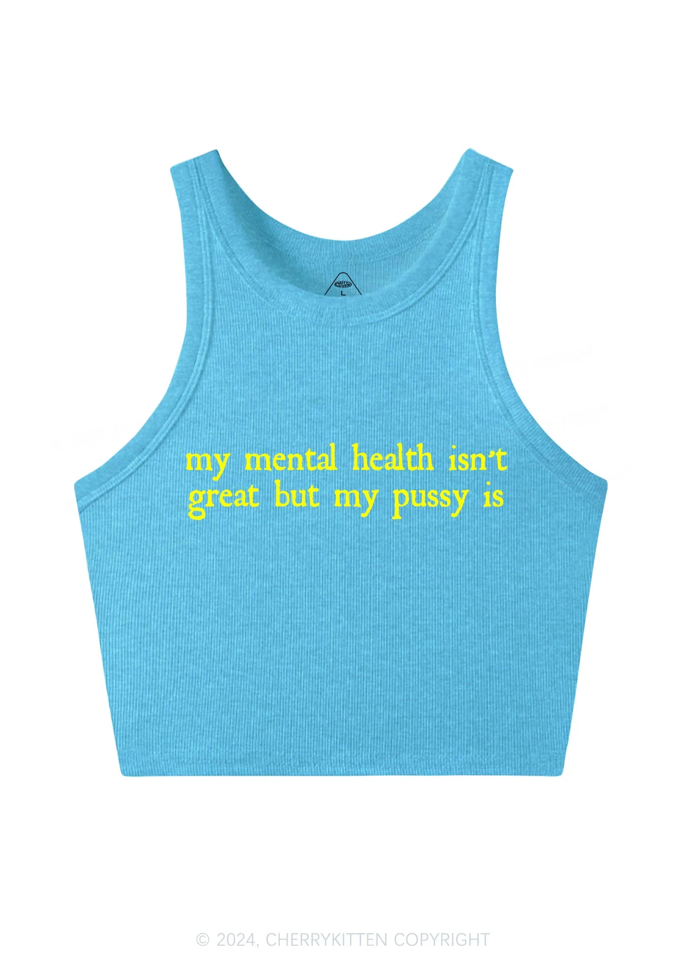 Great Mental Health Y2K Crop Tank Top Cherrykitten - Image 10