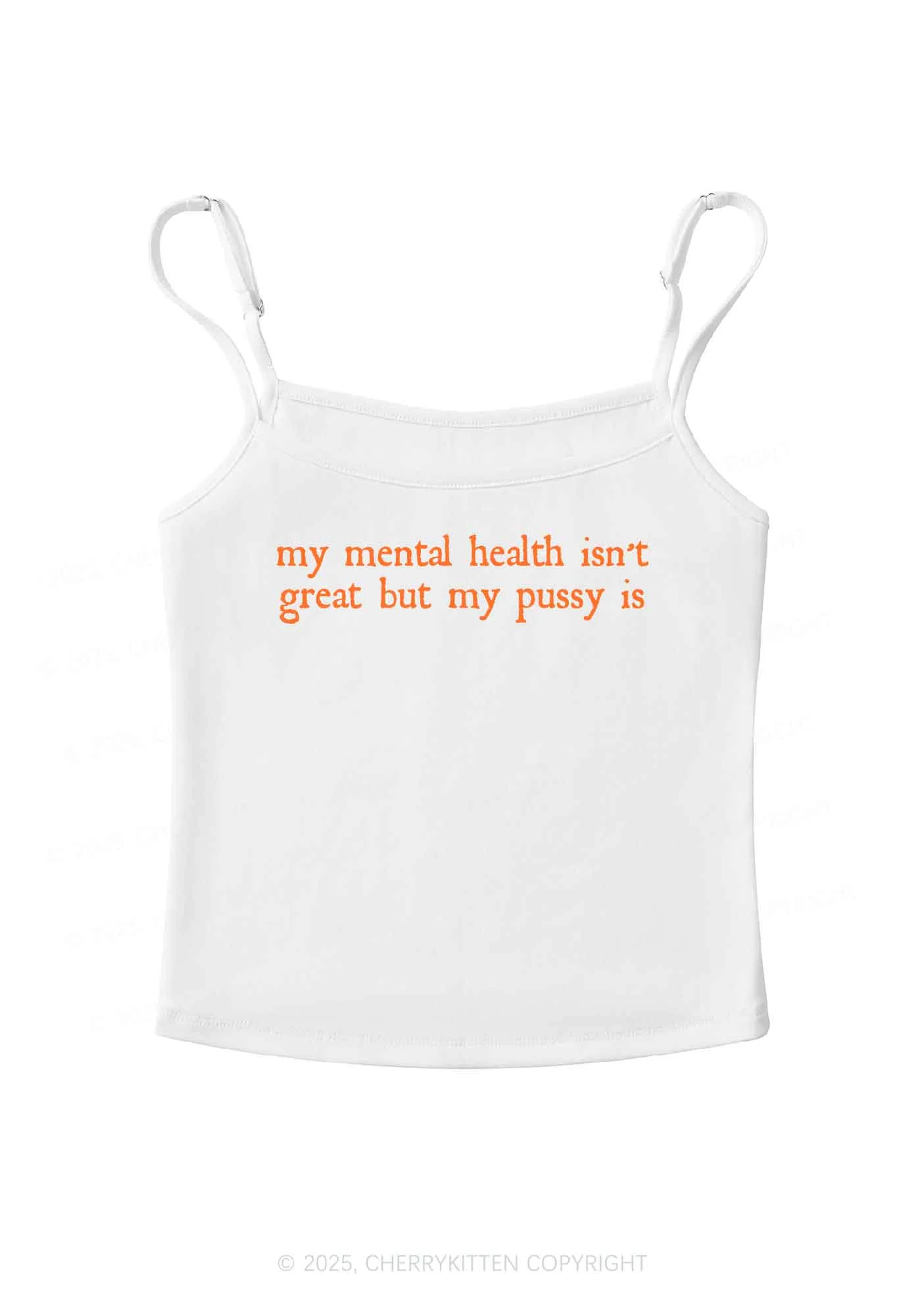 Great Mental Health Y2K Spaghetti Strap Cami Cherrykitten - Image 3
