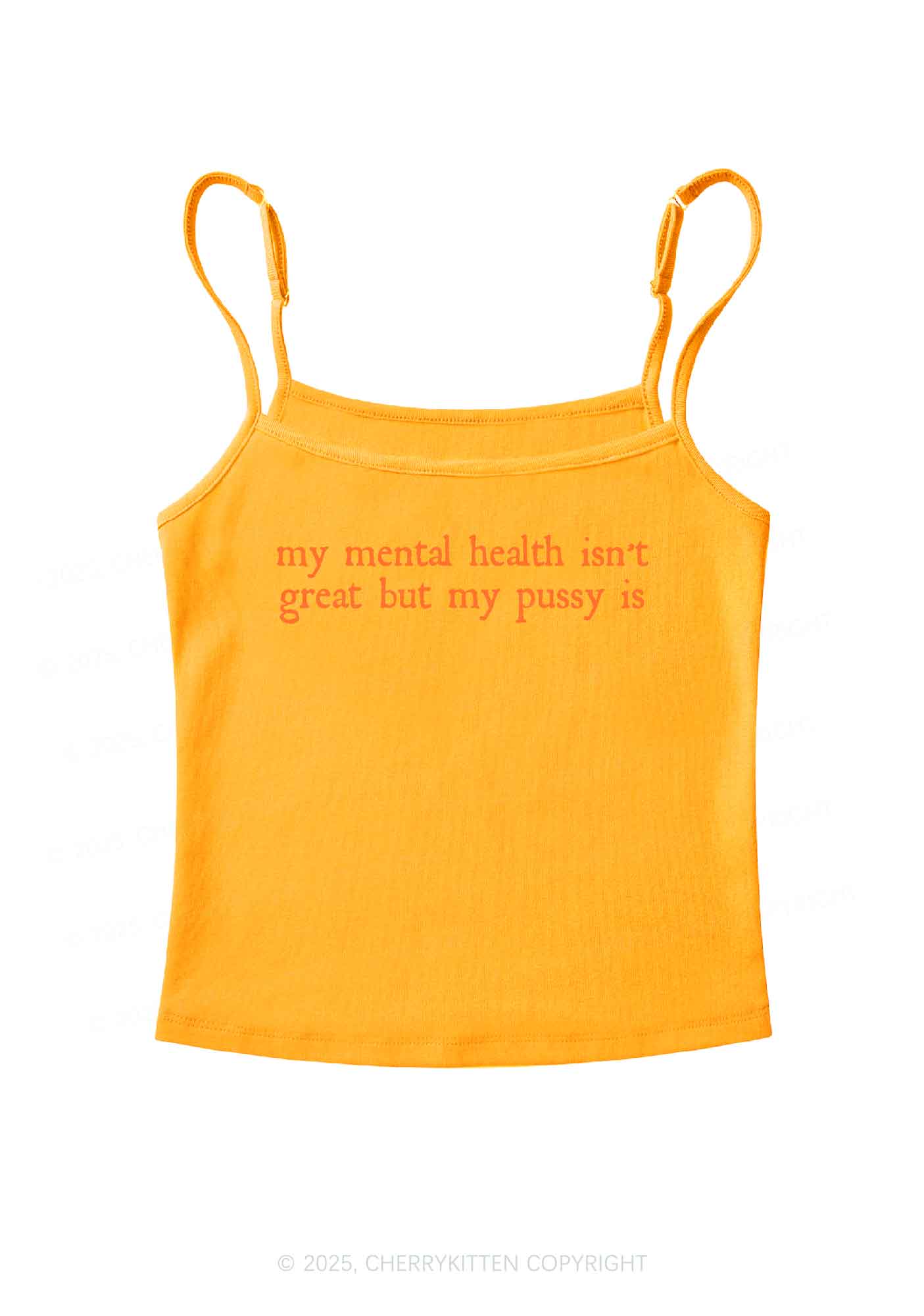 Great Mental Health Y2K Spaghetti Strap Cami Cherrykitten - Image 6