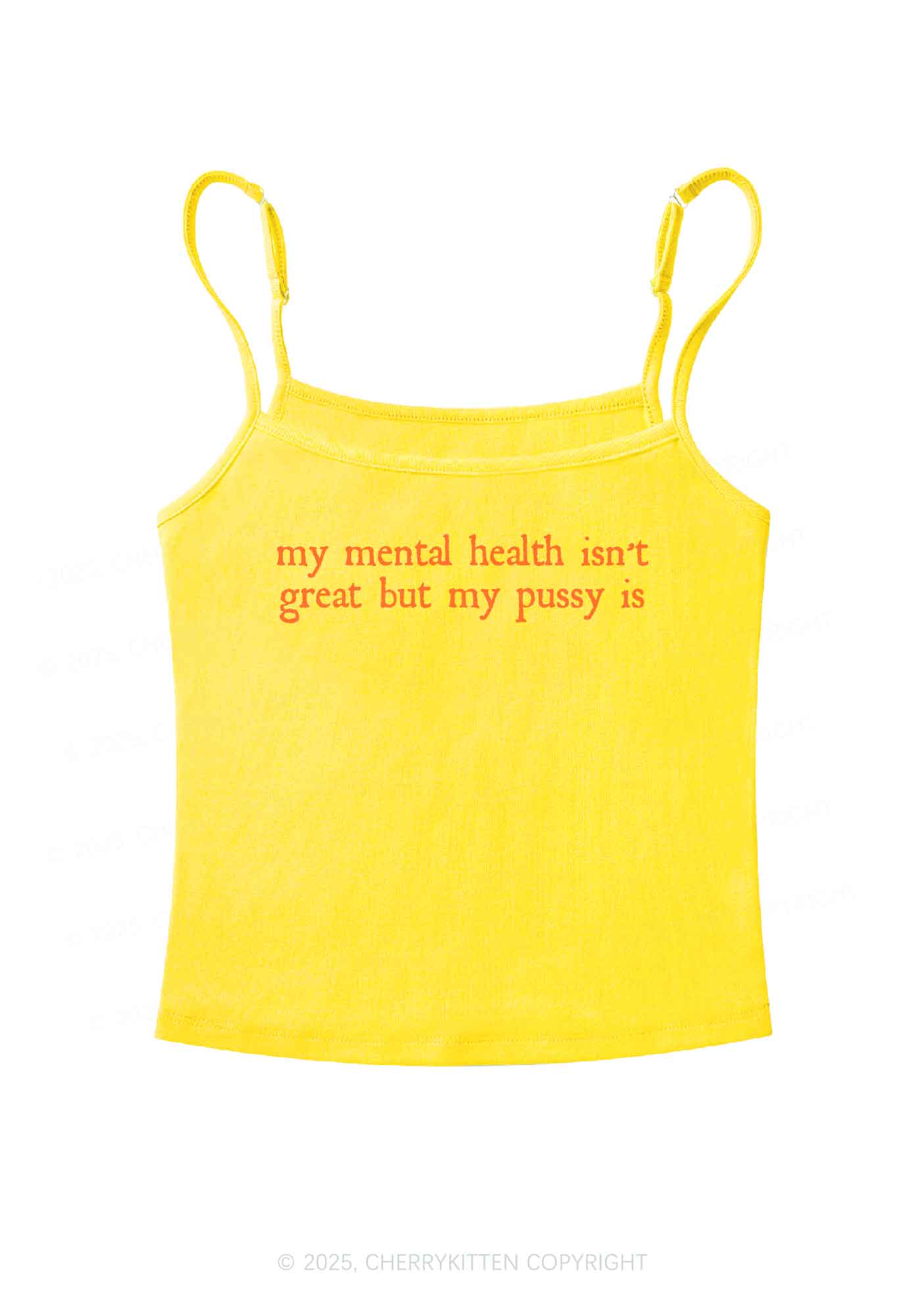 Great Mental Health Y2K Spaghetti Strap Cami Cherrykitten - Image 7