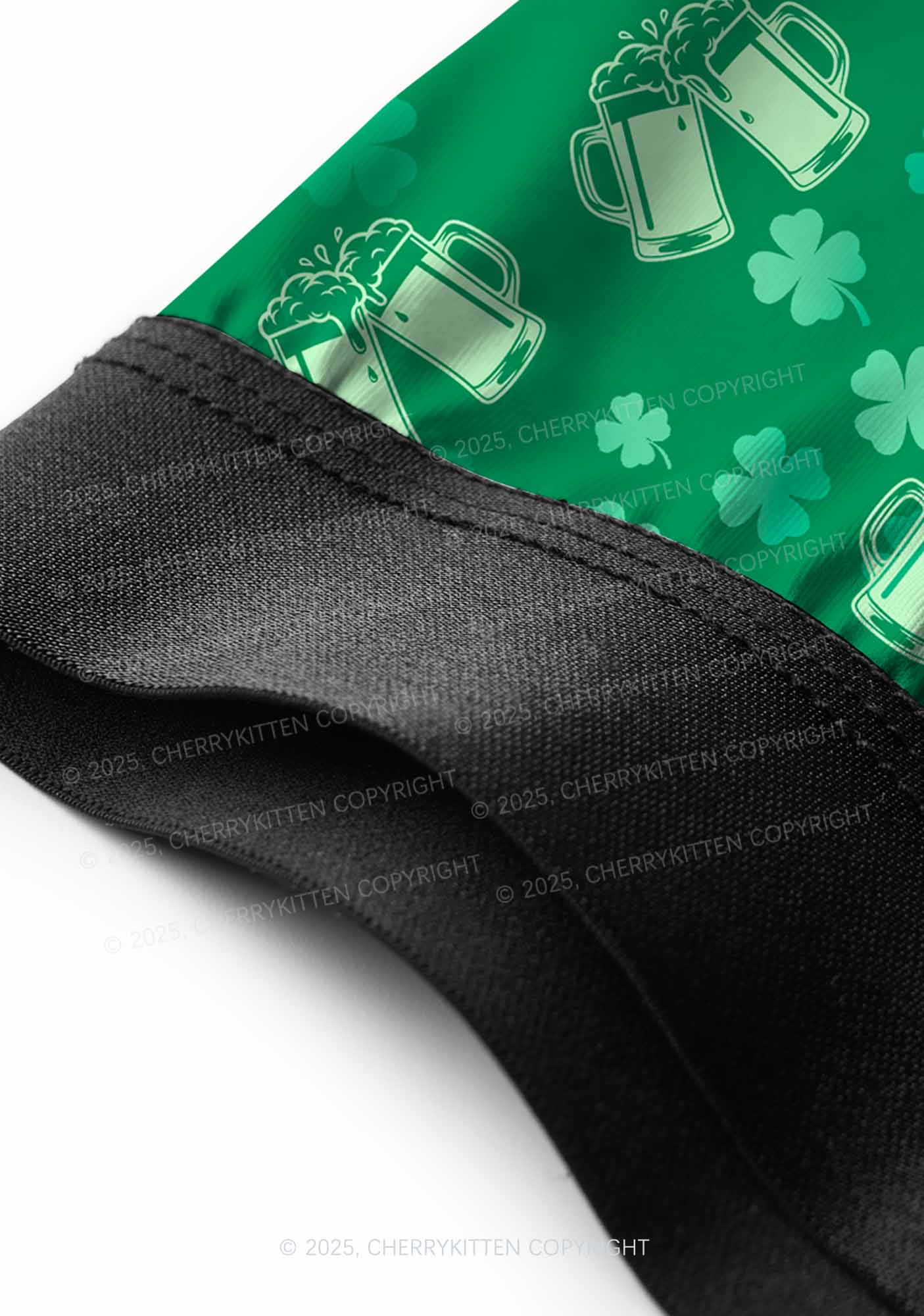 Green Beer Clover St Patricks Y2K Print Men Boxer Briefs Cherrykitten - Image 5