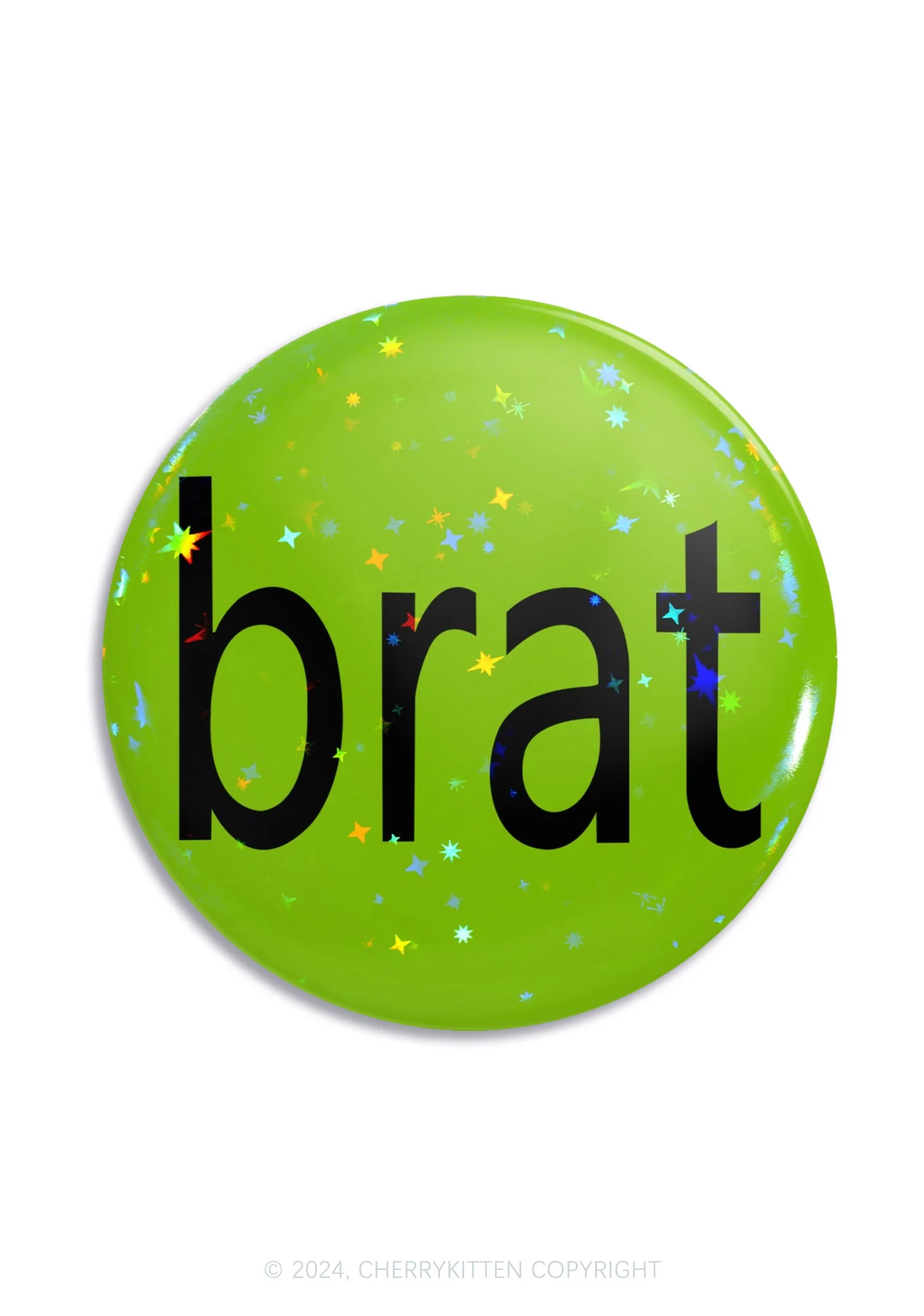 Green Brat 1Pc Y2K Pin Badge Cherrykitten - Image 6