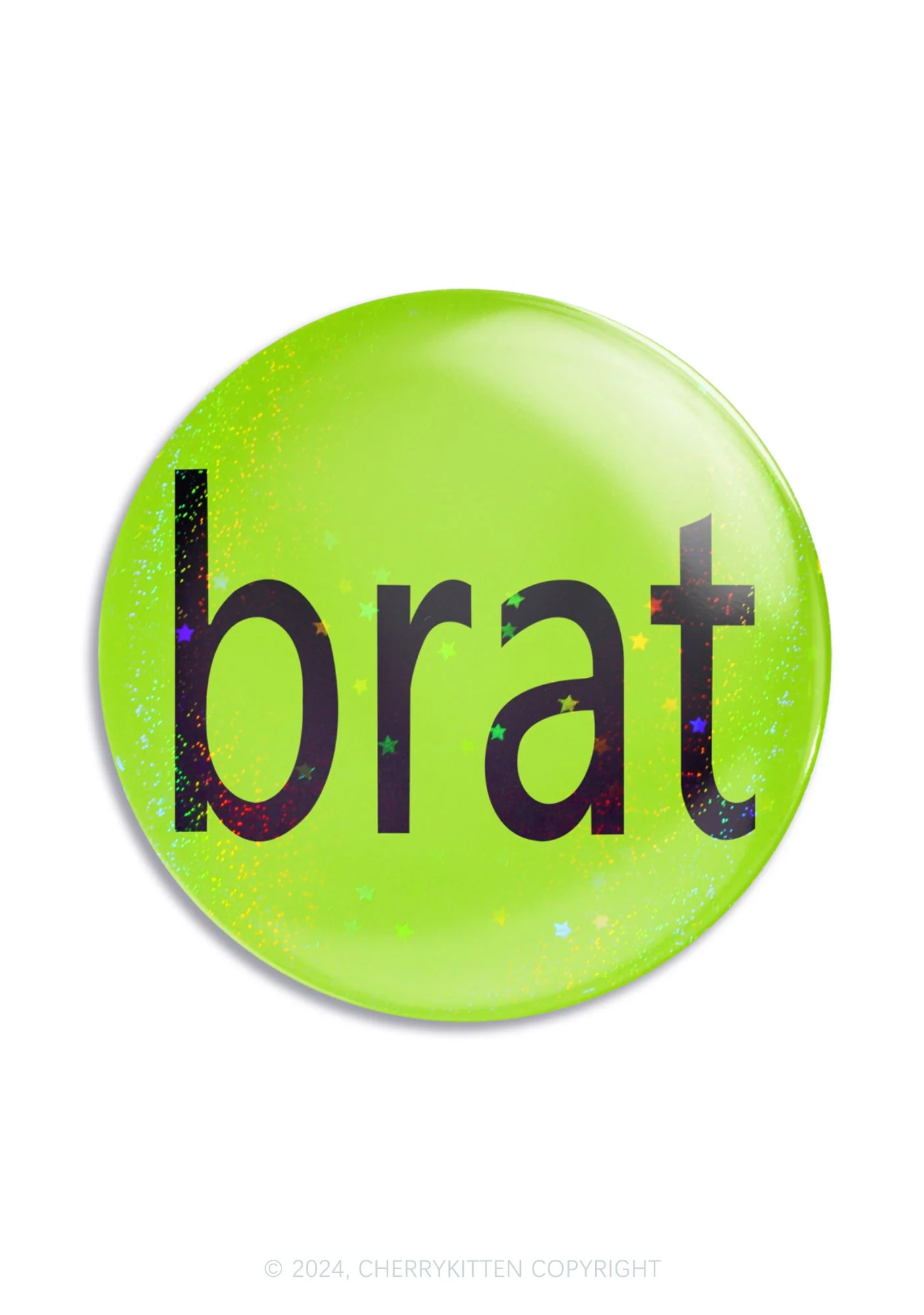 Green Brat 1Pc Y2K Pin Badge Cherrykitten - Image 7