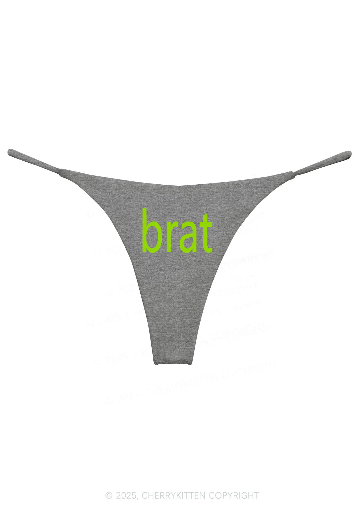 Green Brat Y2K Bikini String Thong Cherrykitten - Image 6