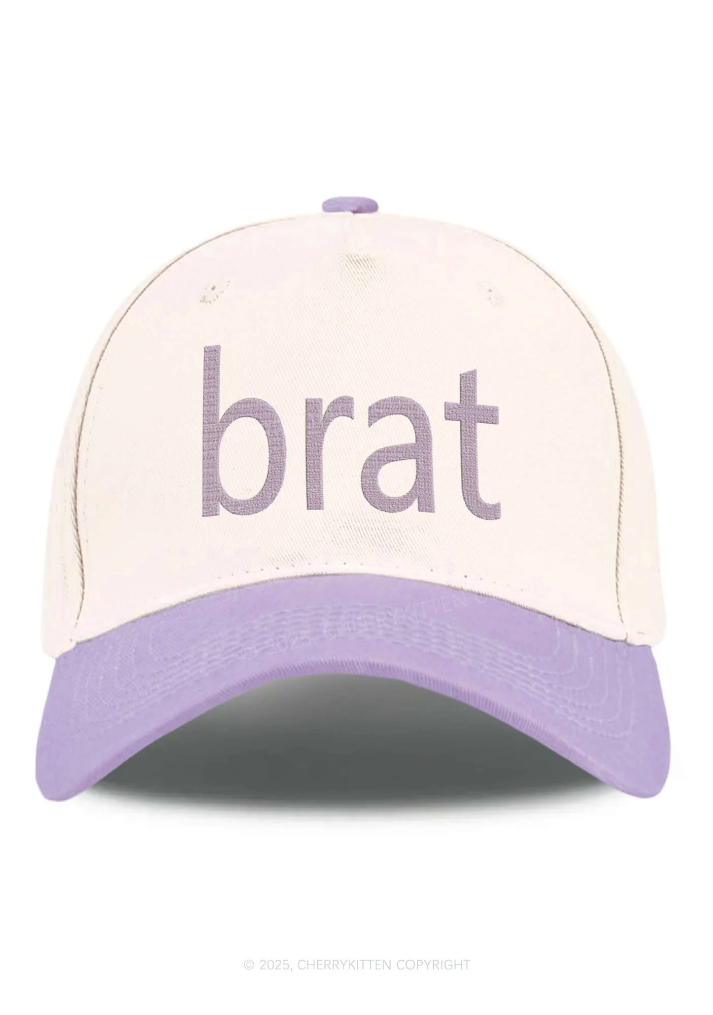 Green Brat Y2K Color Block Baseball Cap Cherrykitten - Image 6