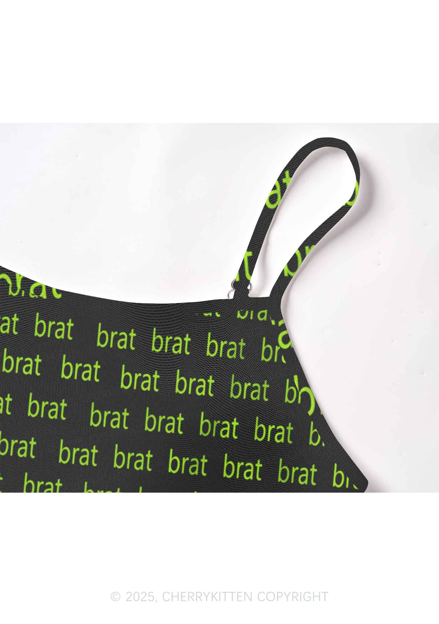 Green Brat Y2K Mesh Cami Tank Cherrykitten - Image 4