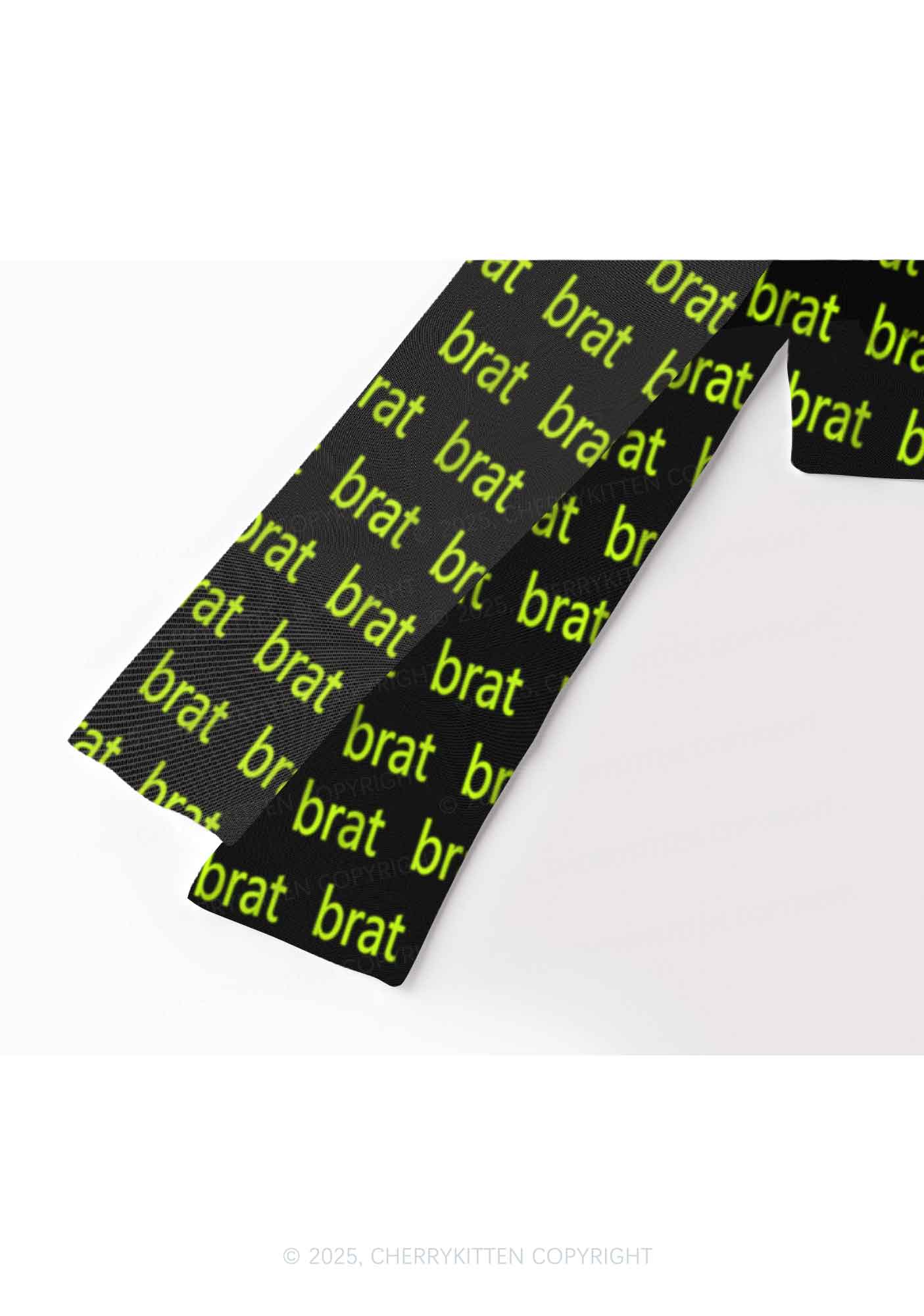 Green Brat Y2K Mesh Long Sleeve Crop Top Cherrykitten - Image 3