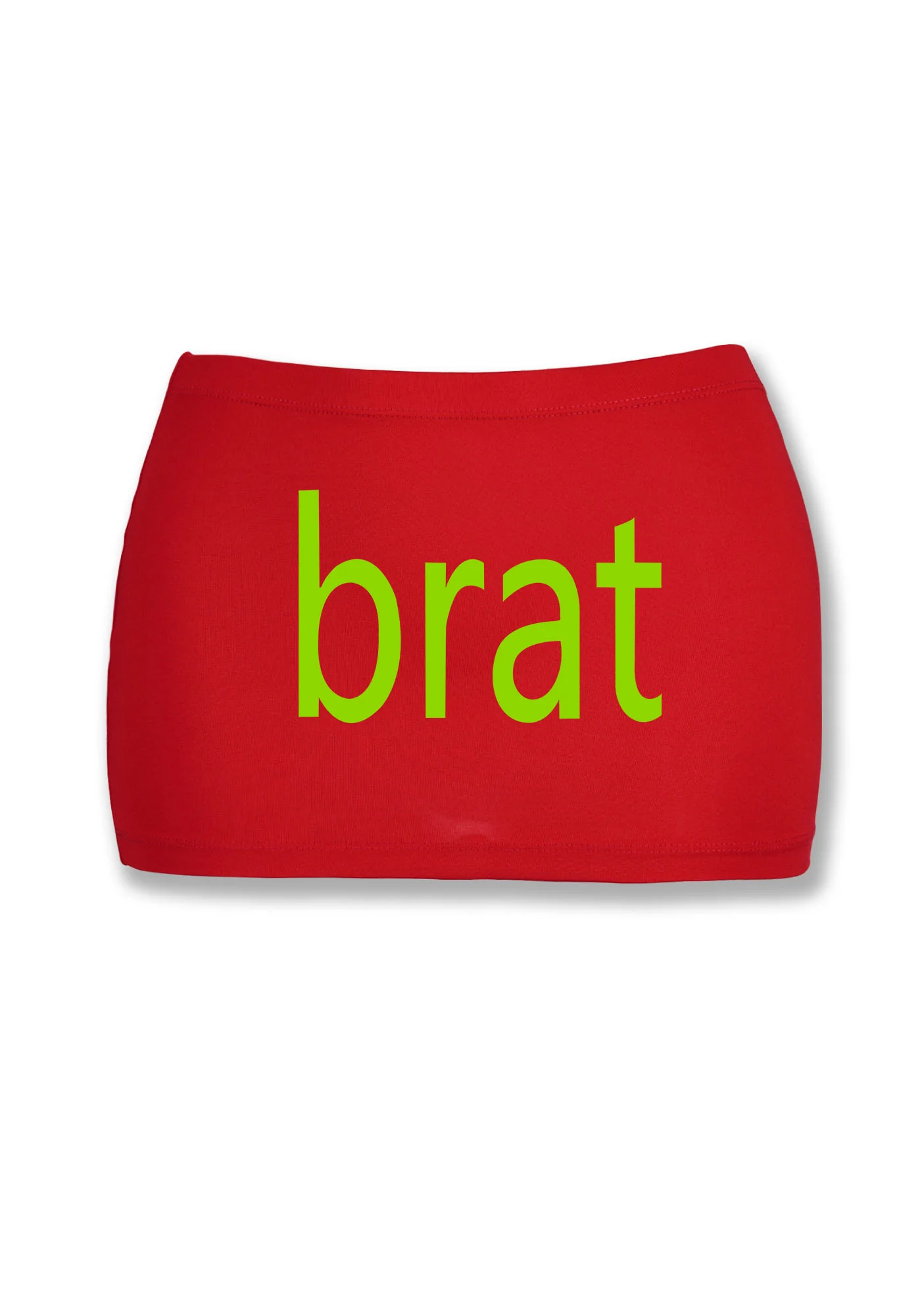 Green Brat Y2K Mini Hip Skirt Cherrykitten - Image 4