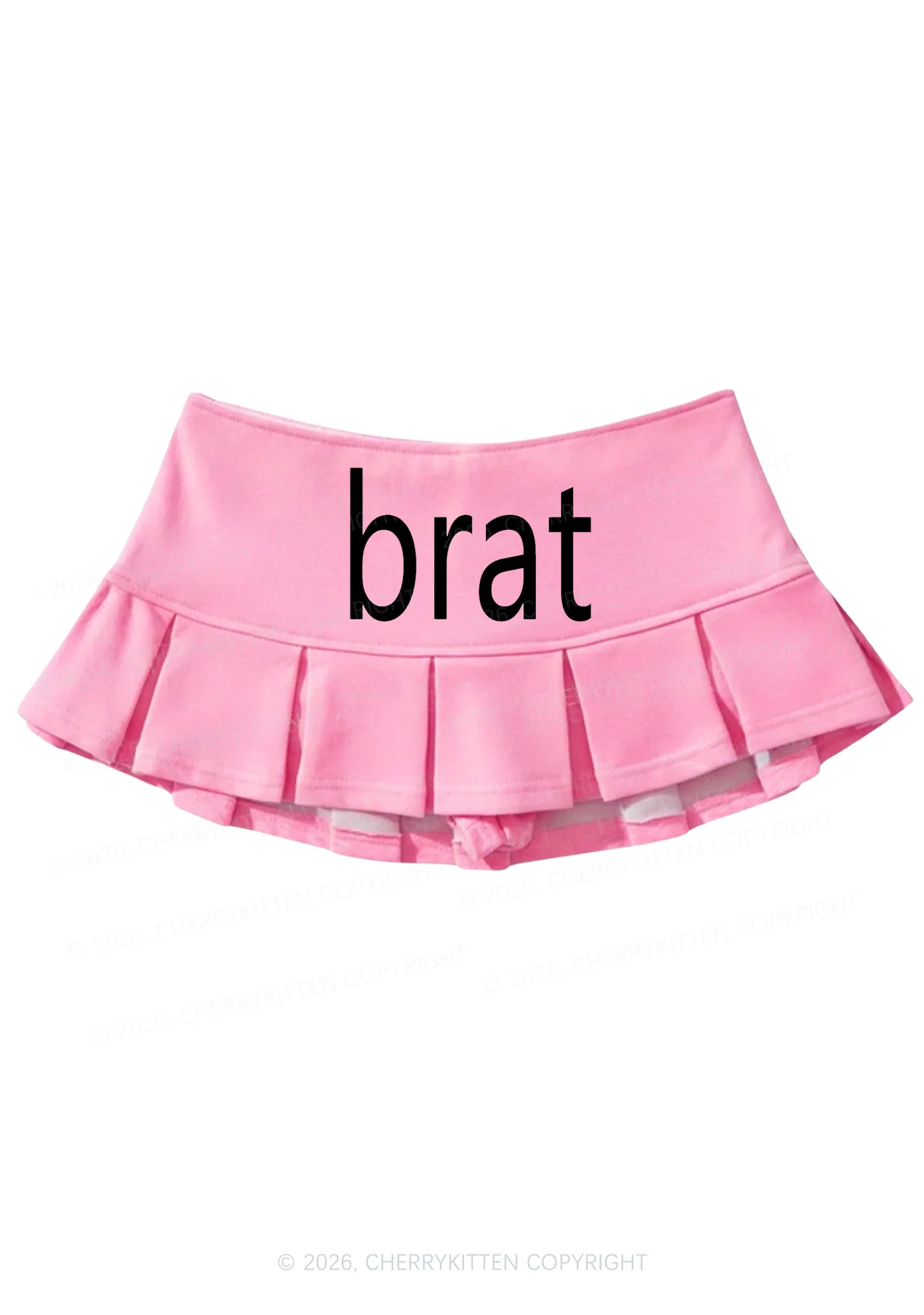 Green Brat Y2K Mini Pleated Skirts Cherrykitten - Image 5