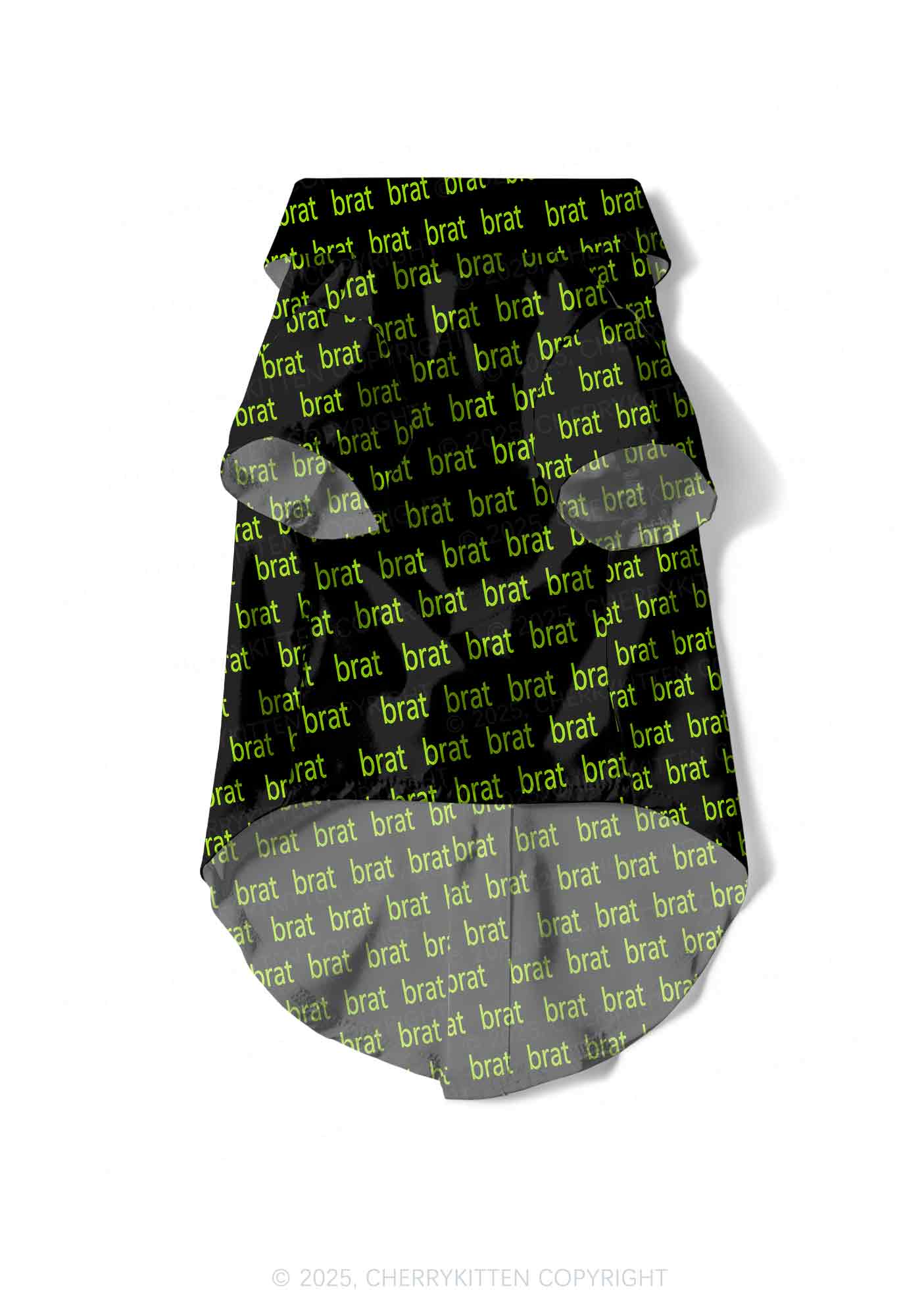 Green Brat Y2K Pet Shirts Cherrykitten - Image 4