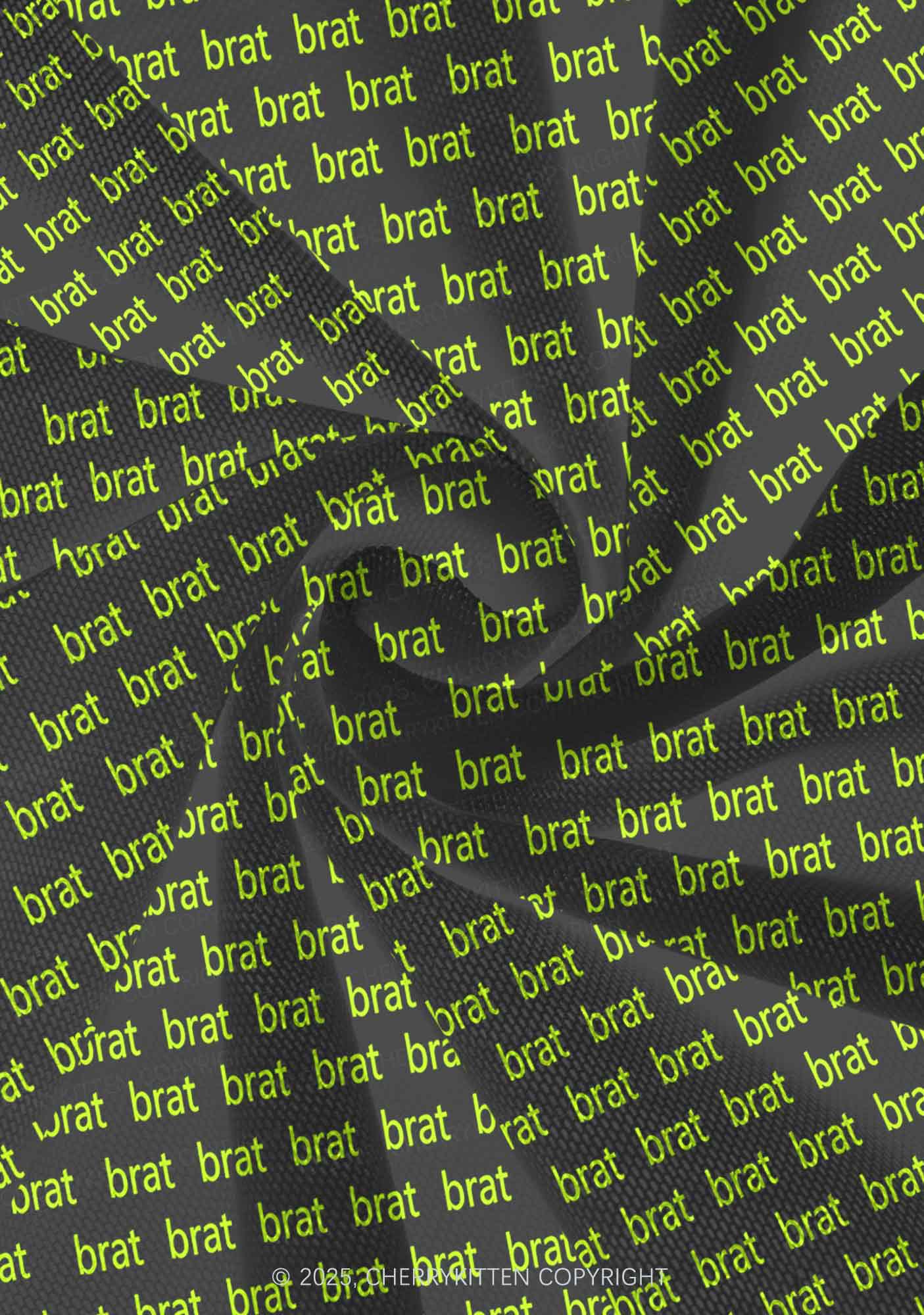 Green Brat Y2K Print Mini Layered Skirt Cherrykitten - Image 4