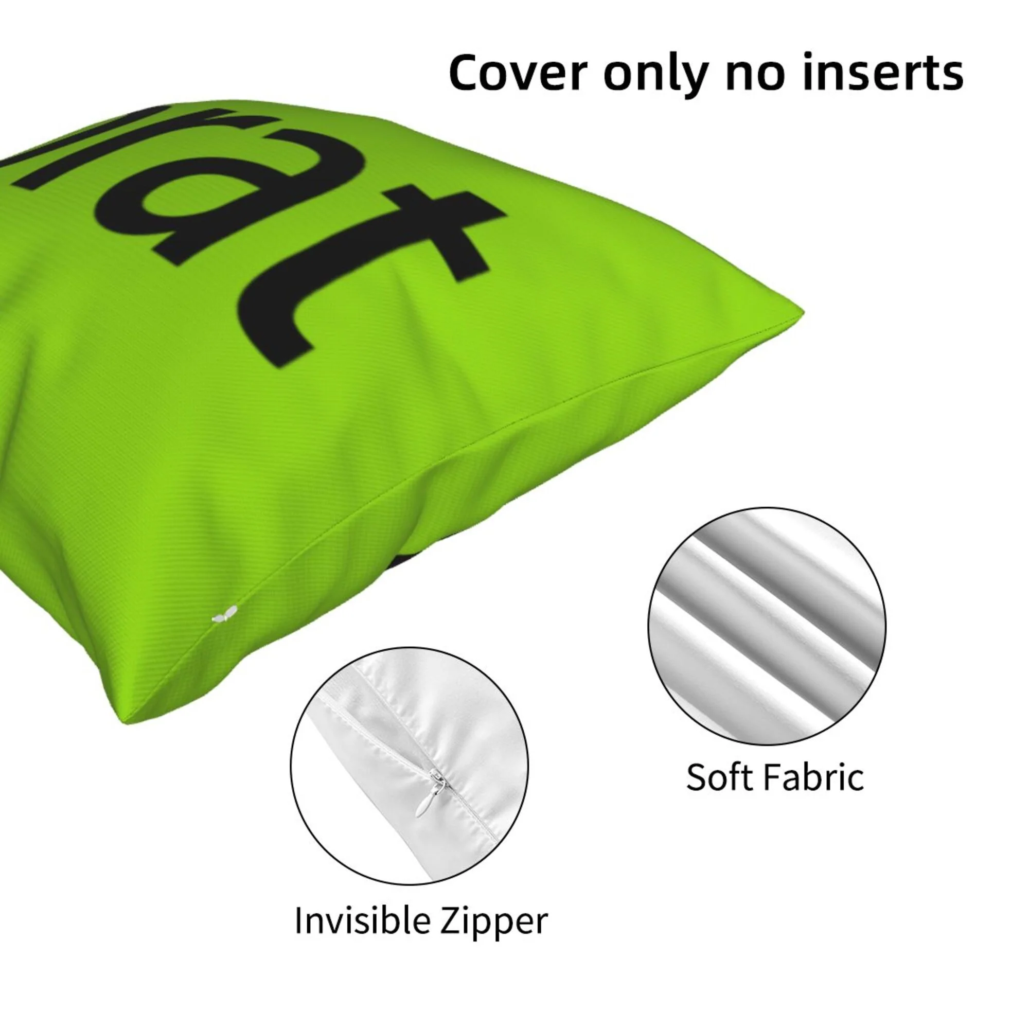 Green Brat Y2K Throw Pillow Cover Cherrykitten - Image 4