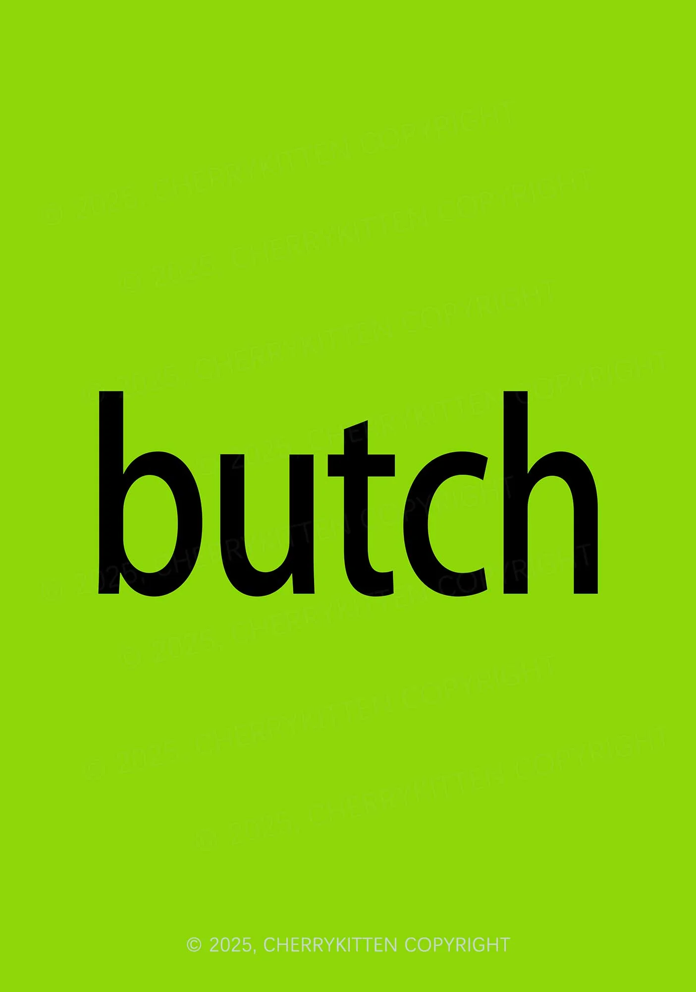 Green Butch Pride 1Pc Y2K Pin Badge Cherrykitten - Image 2