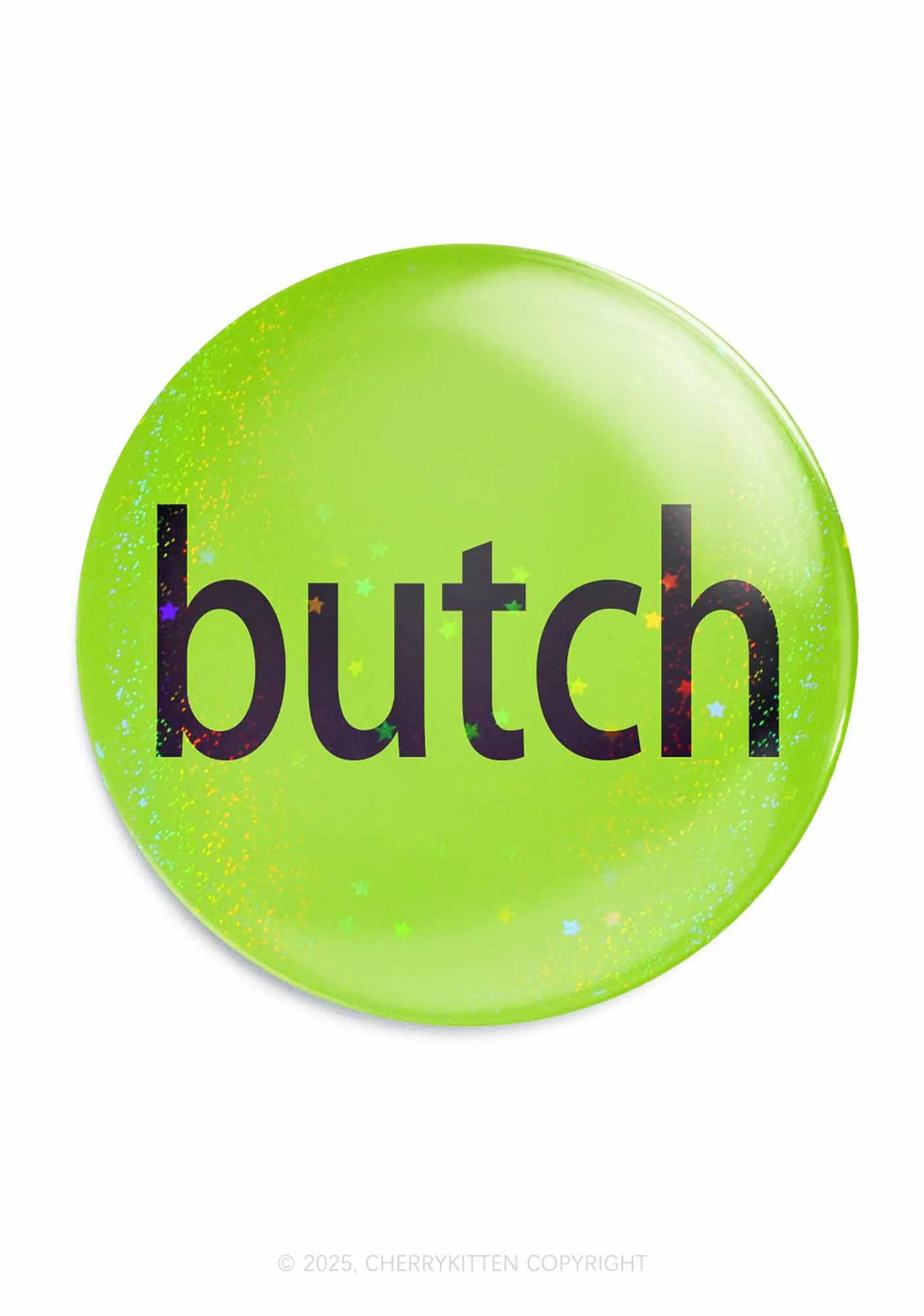 Green Butch Pride 1Pc Y2K Pin Badge Cherrykitten - Image 3