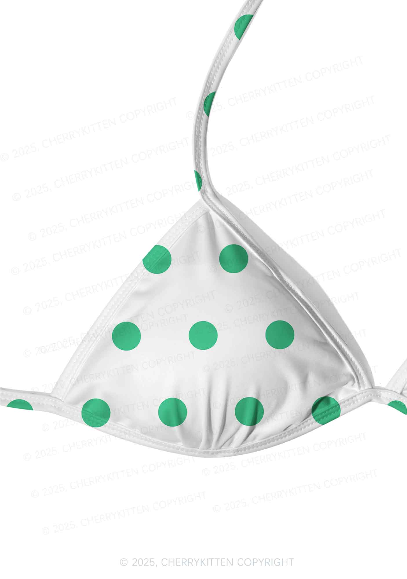 Green Dots Y2K Print Bikini Set Cherrykitten - Image 4