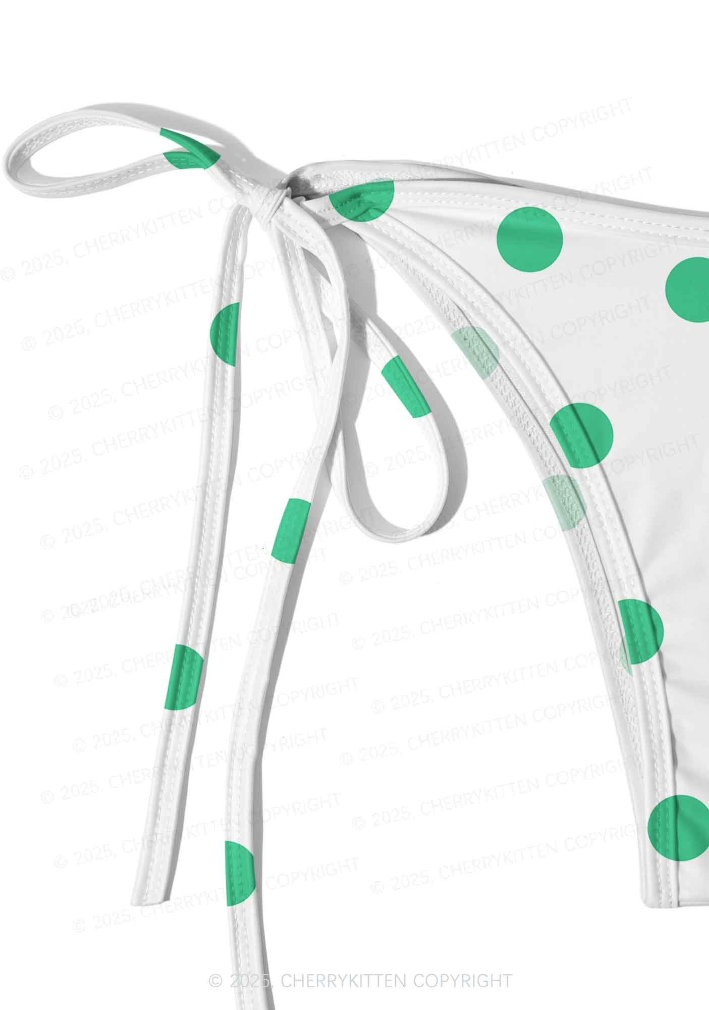 Green Dots Y2K Print Bikini Set Cherrykitten - Image 5