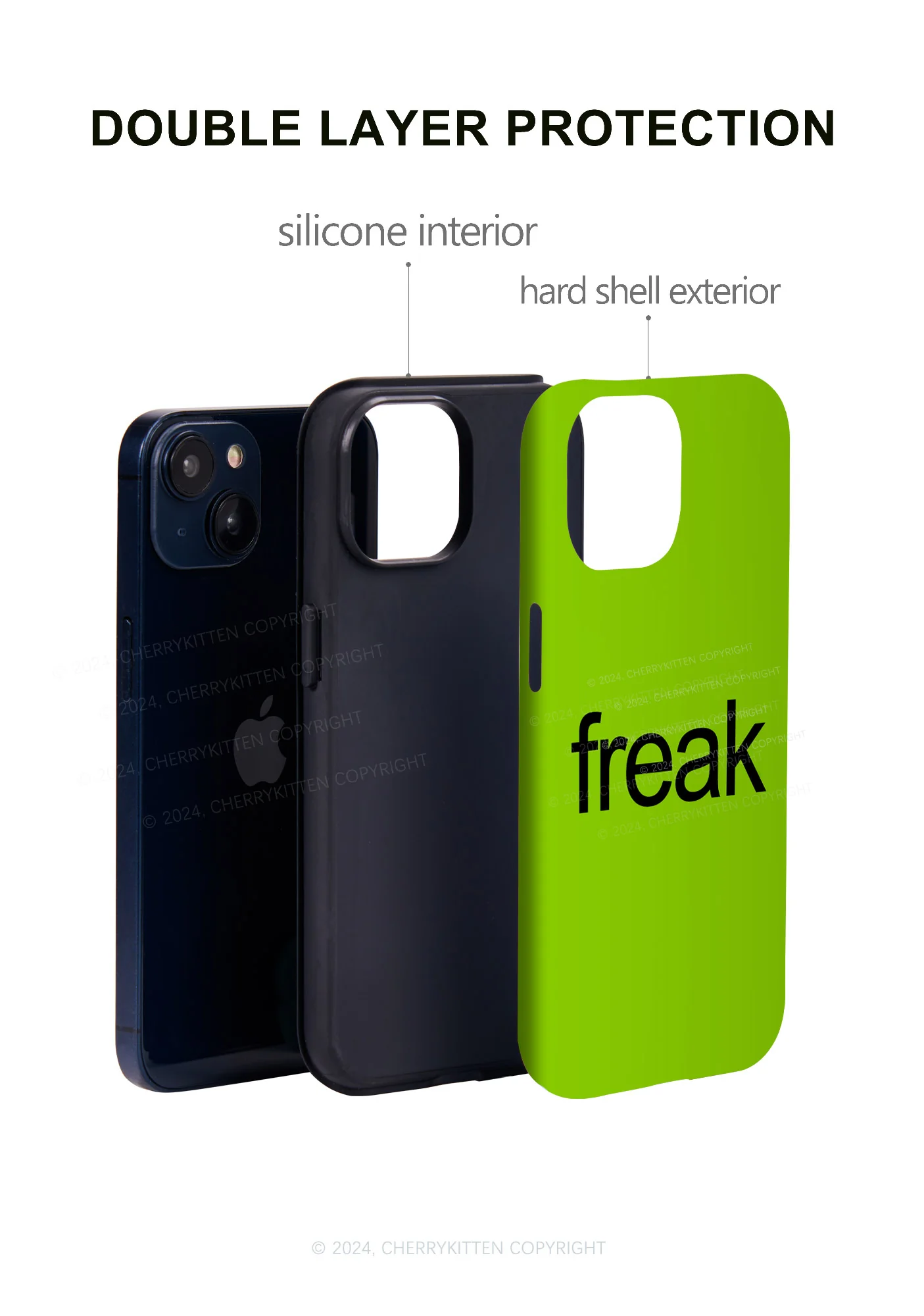 Green Freak Y2K Phone Case Cherrykitten - Image 3