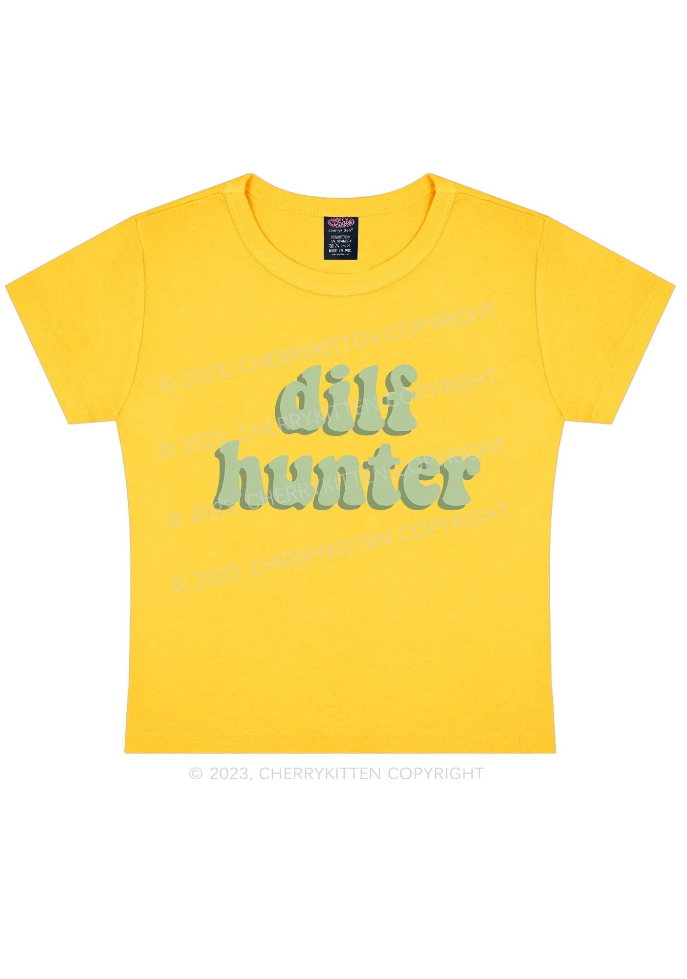 Green Hunter Y2k Baby Tee - Image 5