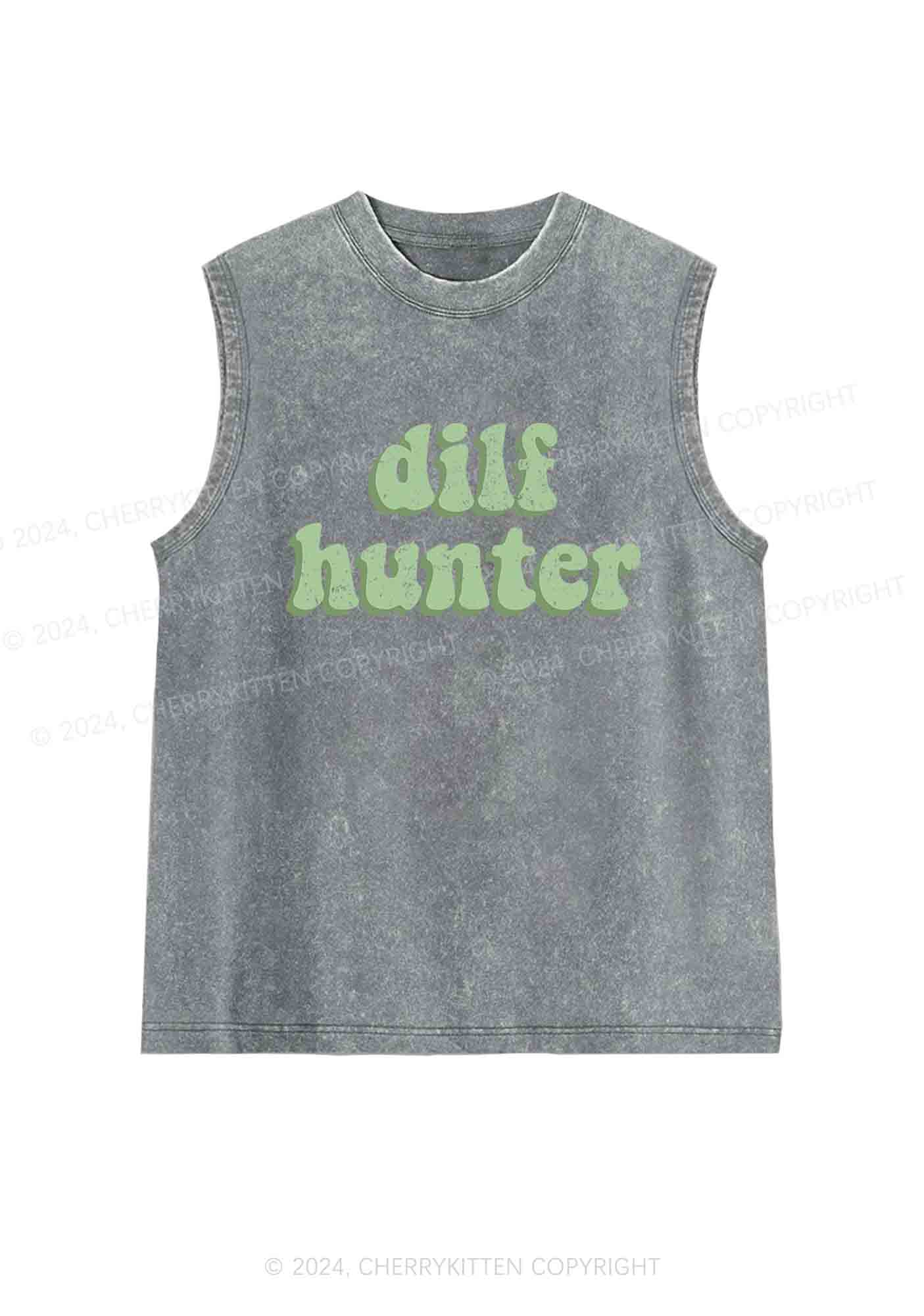 Green Hunter Y2K Washed Tank Cherrykitten - Image 6