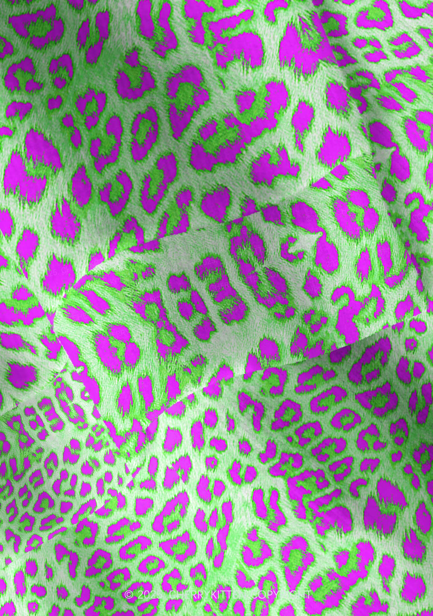 Green Leopard Y2K Christmas Cardigan Knit Sweatshirt Cherrykitten - Image 5