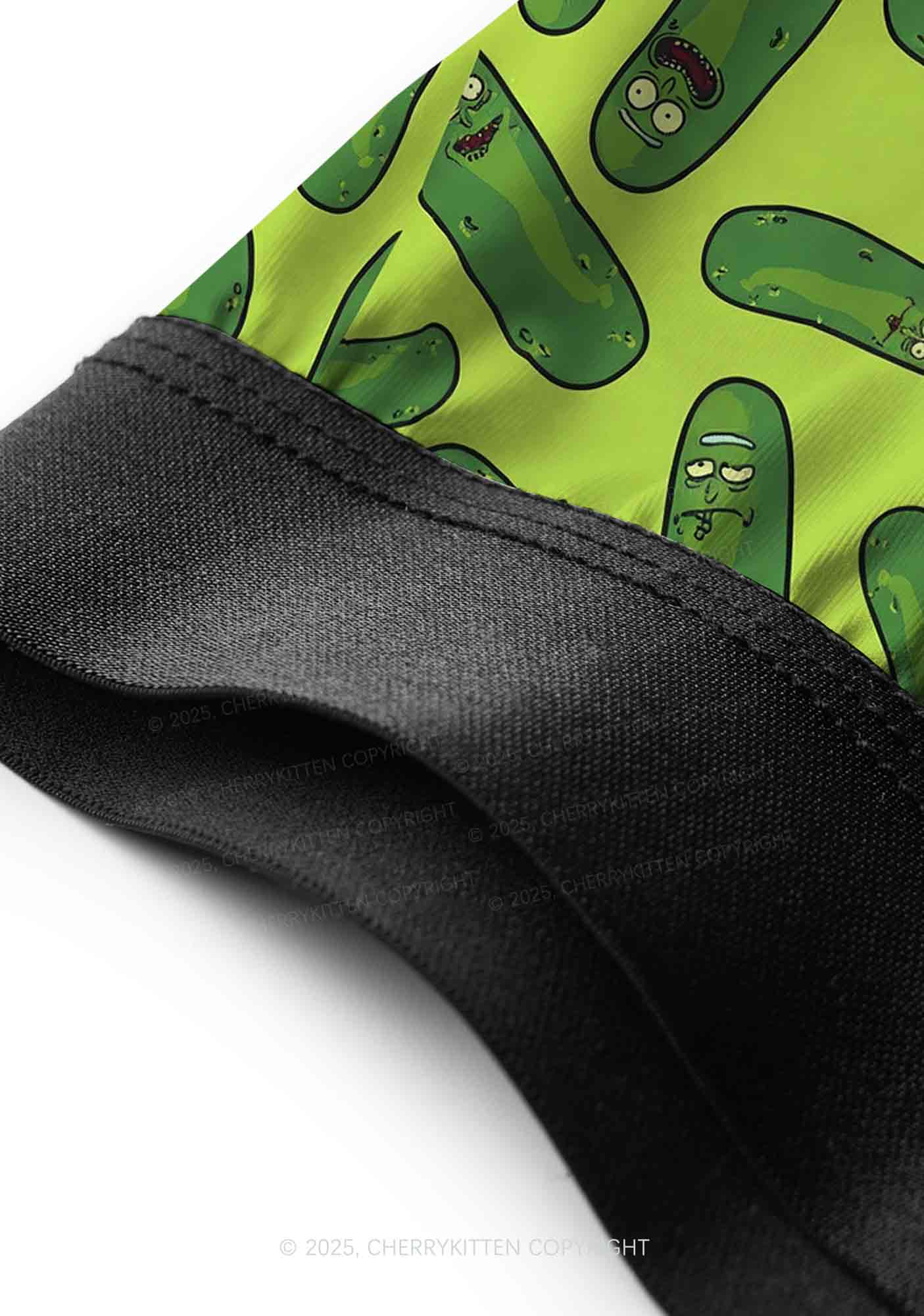 Green Pickles Y2K Print Men Boxer Briefs Cherrykitten - Image 4
