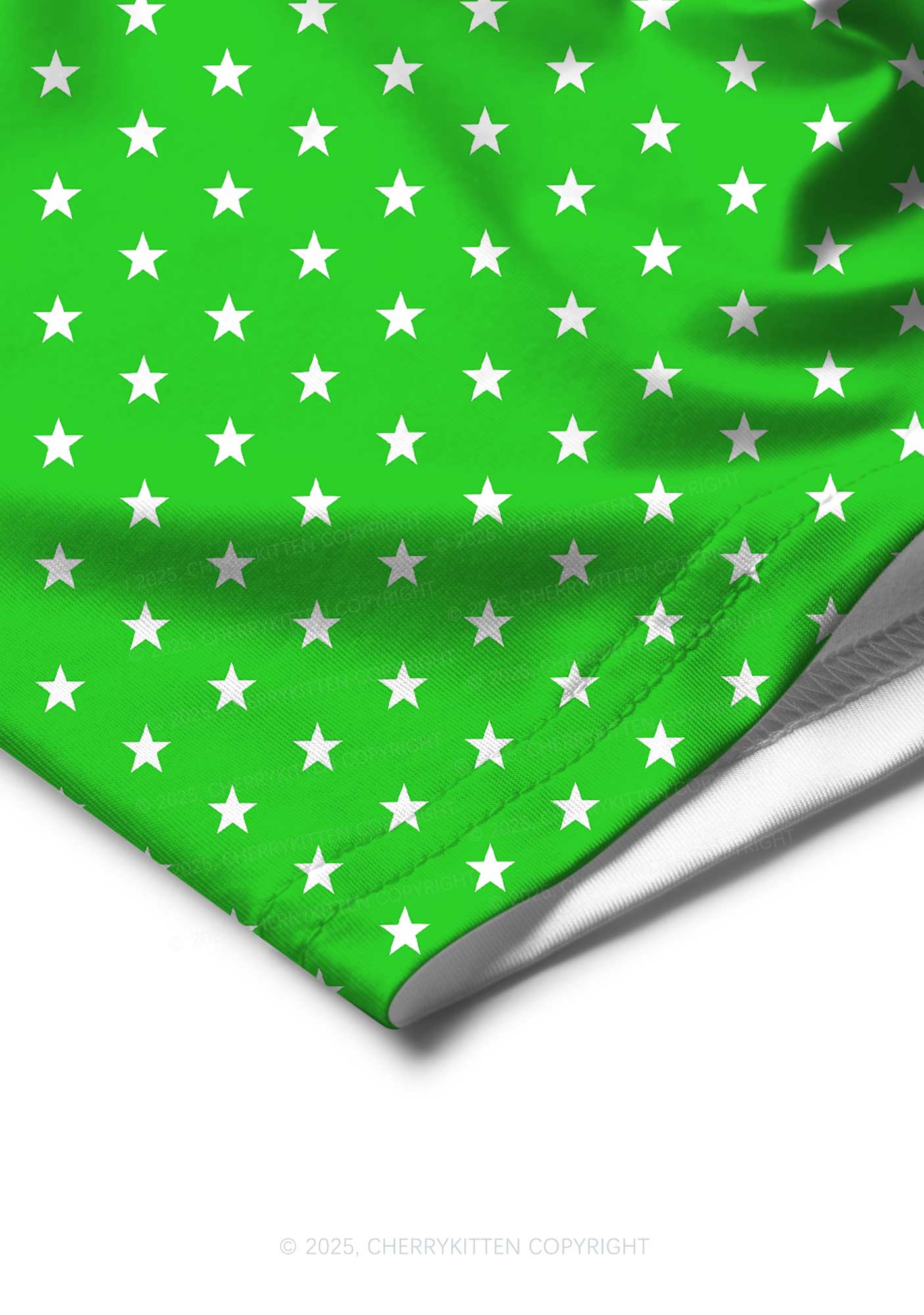 Green Star Y2K Print Men Boxer Briefs Cherrykitten - Image 5