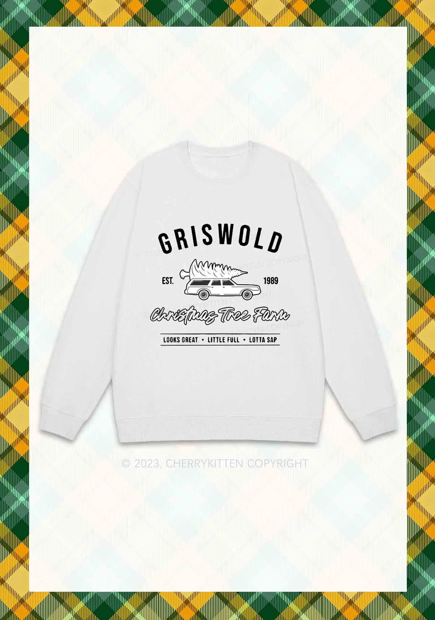Griswold EST. 1989 Christmas Y2K Sweatshirt Cherrykitten - Image 3