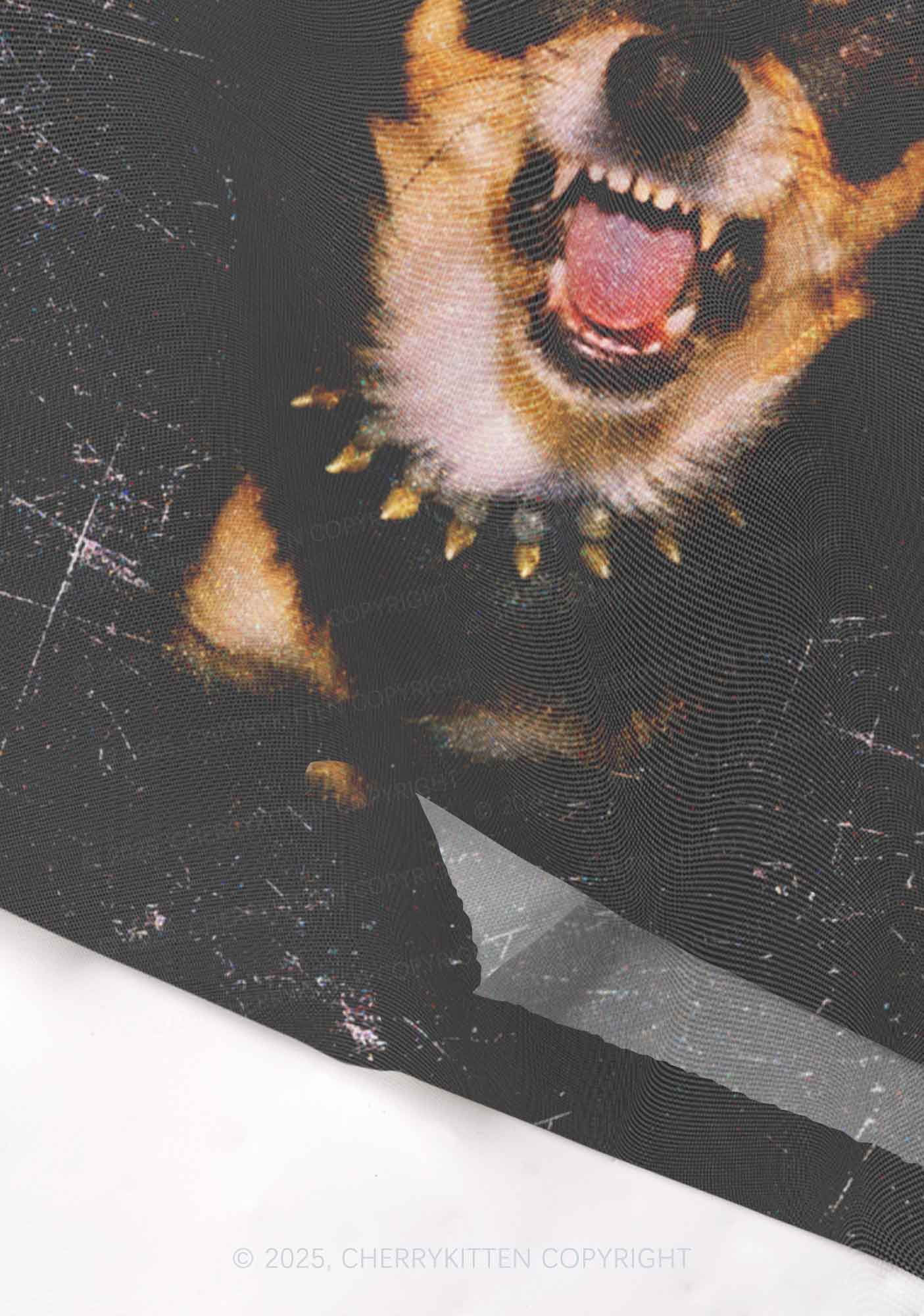 Growling Puppy Y2K Mesh Cami Tank Cherrykitten - Image 4