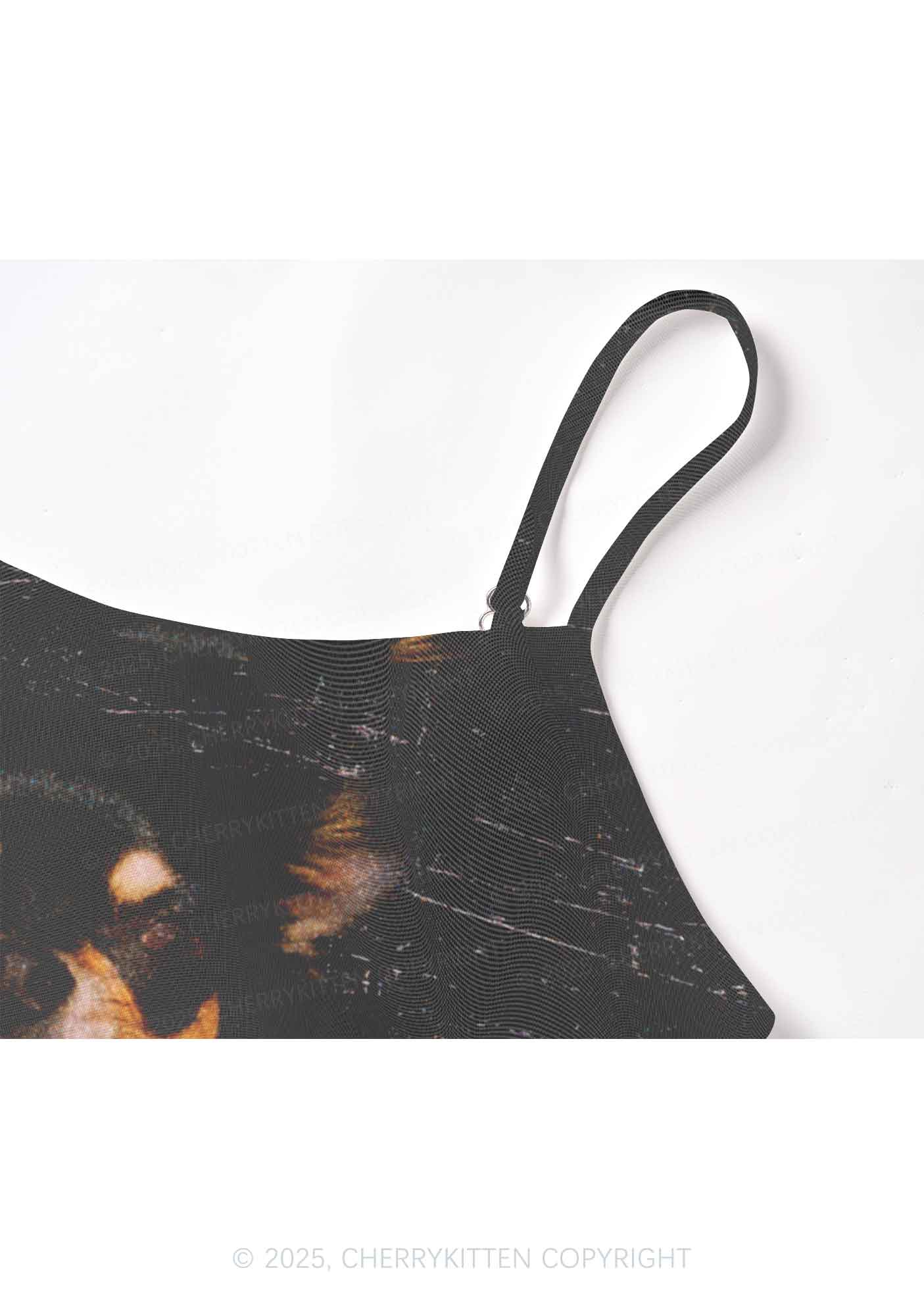 Growling Puppy Y2K Mesh Cami Tank Cherrykitten - Image 5