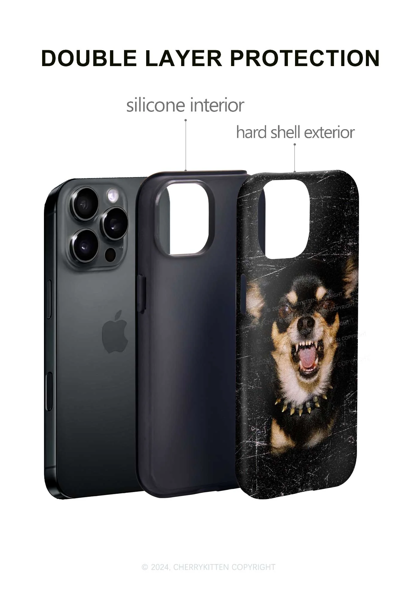 Growling Puppy Y2K Phone Case Cherrykitten - Image 4