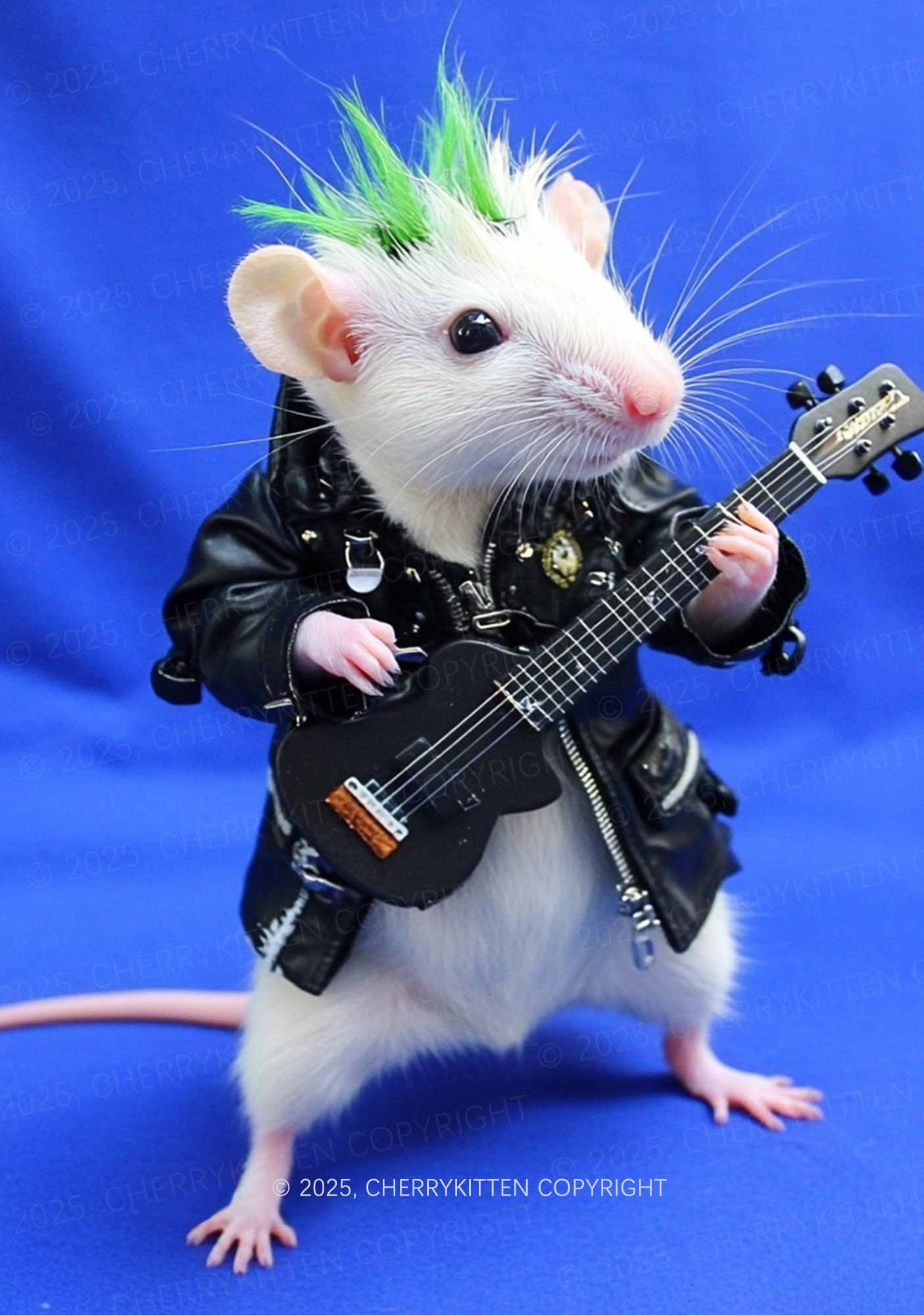 Guitar Playing Ratz Y2K Mesh Crop Top Cherrykitten - Image 2