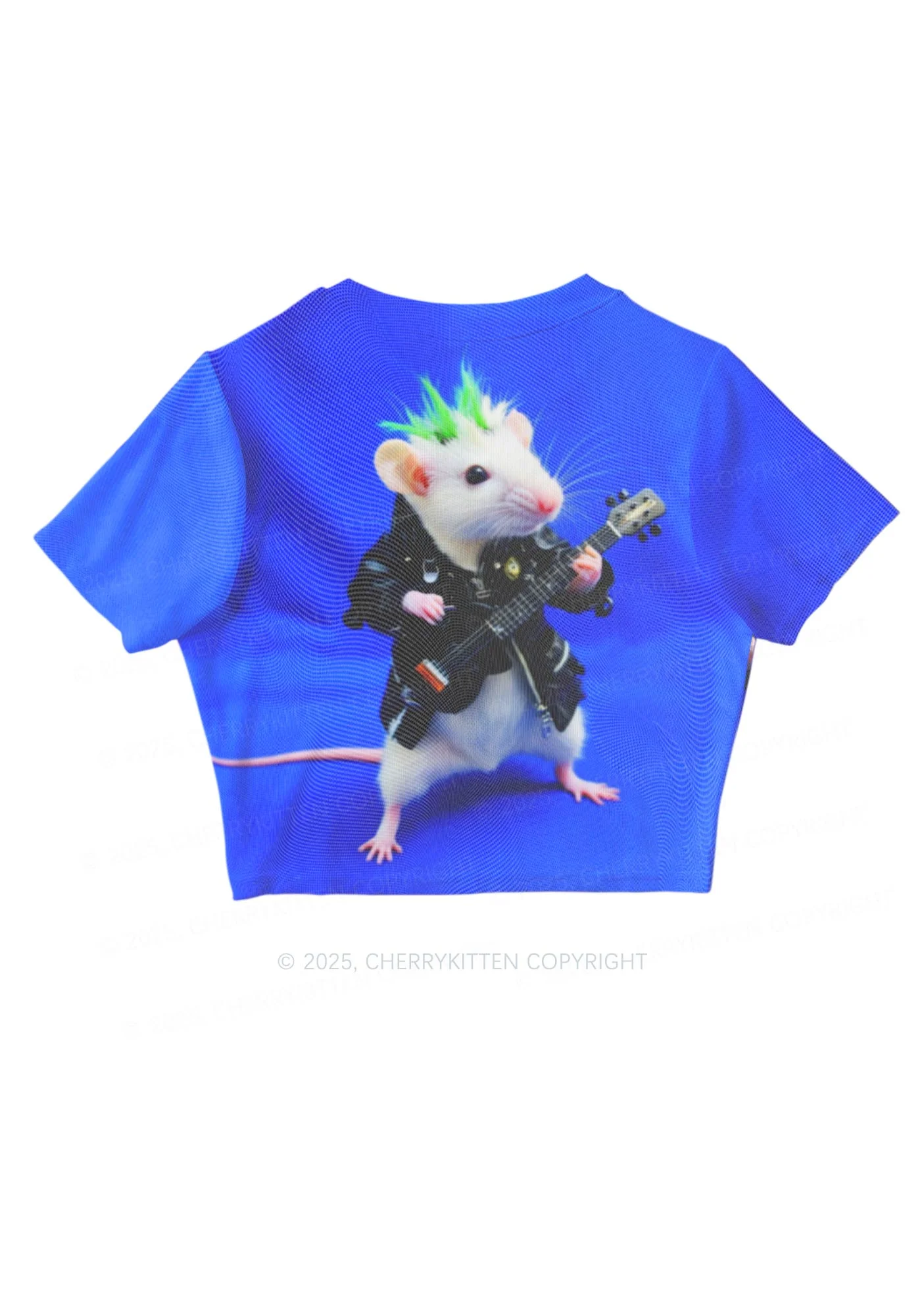 Guitar Playing Ratz Y2K Mesh Crop Top Cherrykitten - Image 3