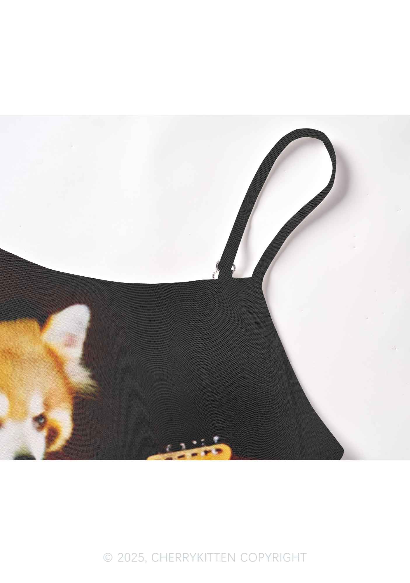 Guitar Raccoon Y2K Mesh Cami Tank Cherrykitten - Image 3
