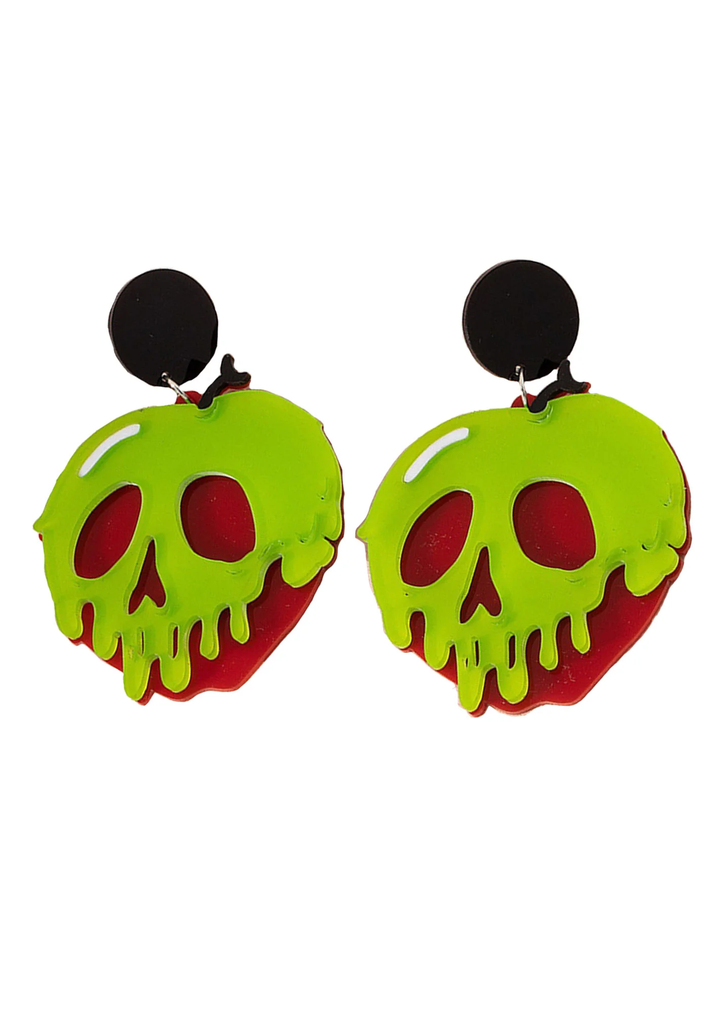 Halloween Acrylic Skull Head Y2K Earrings Cherrykitten - Image 4