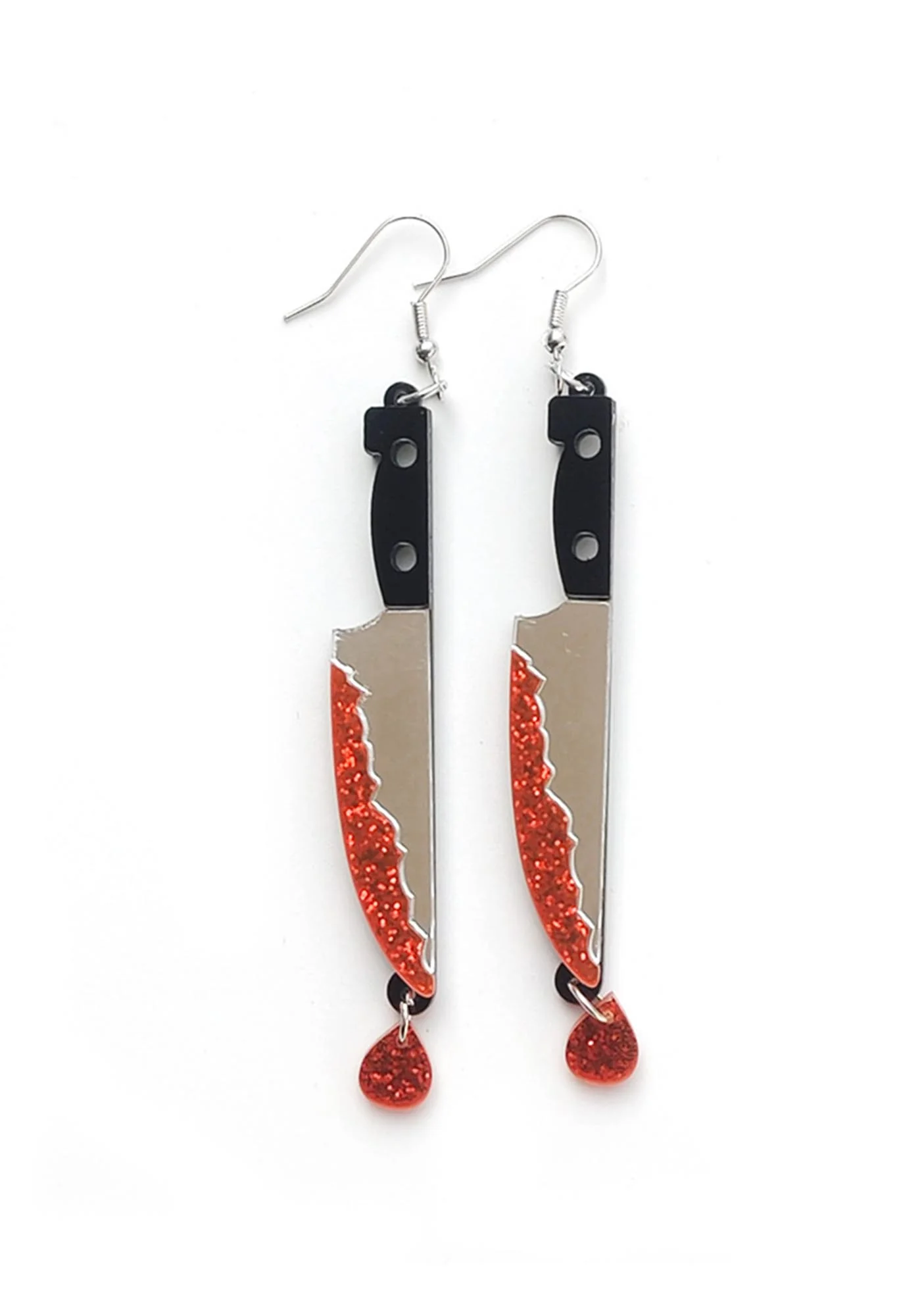 Halloween Bloody Dagger Y2K Earrings Cherrykitten - Image 3