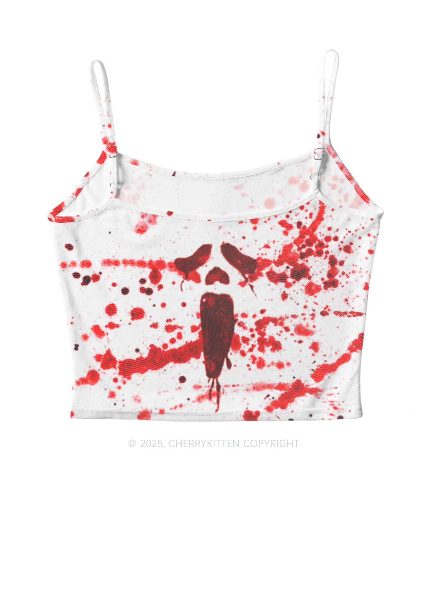Halloween Bloody Ghost Y2K Mesh Cami Tank Cherrykitten - Image 3