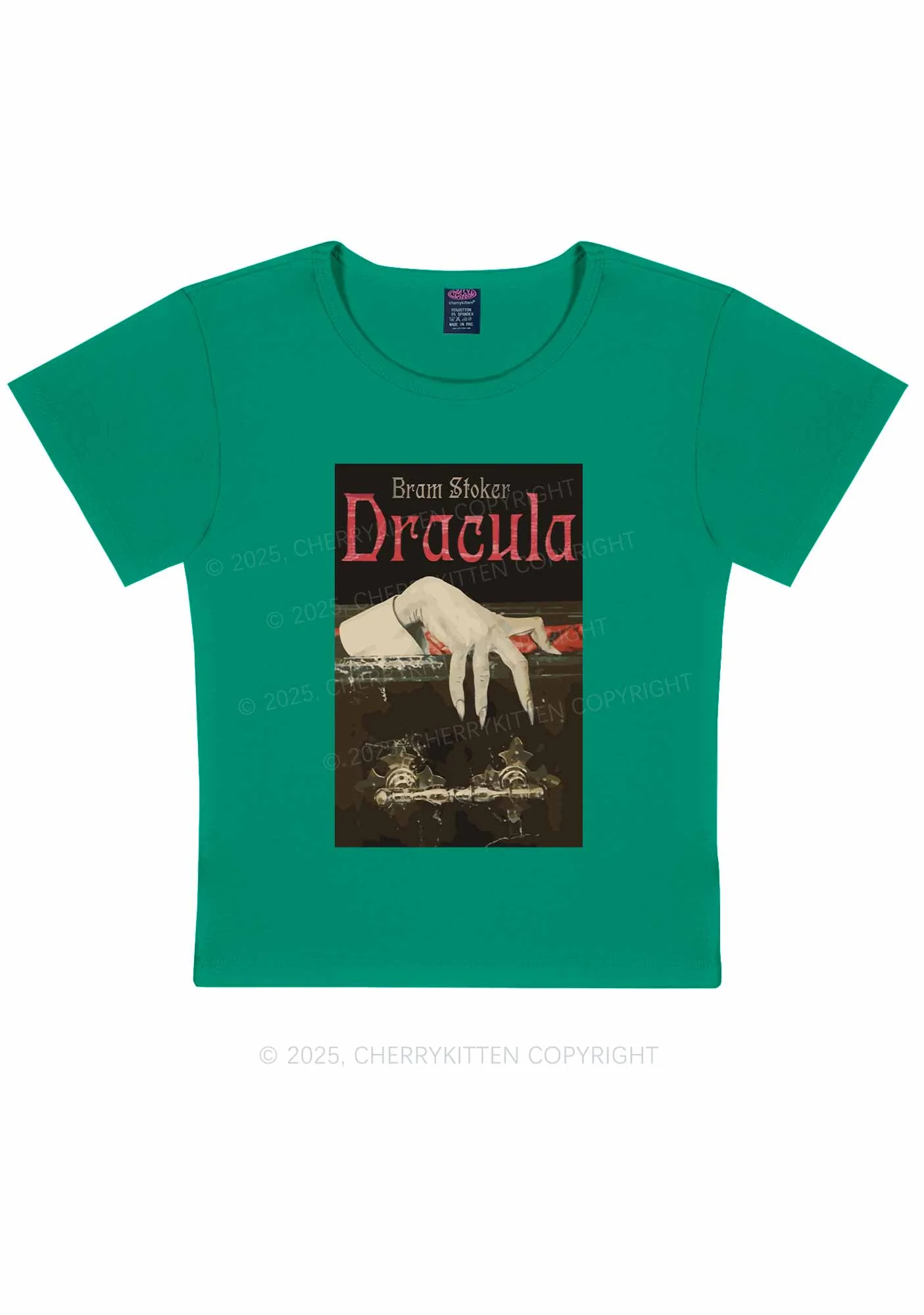 Halloween Creepy Claw Y2K Baby Tee Cherrykitten - Image 10