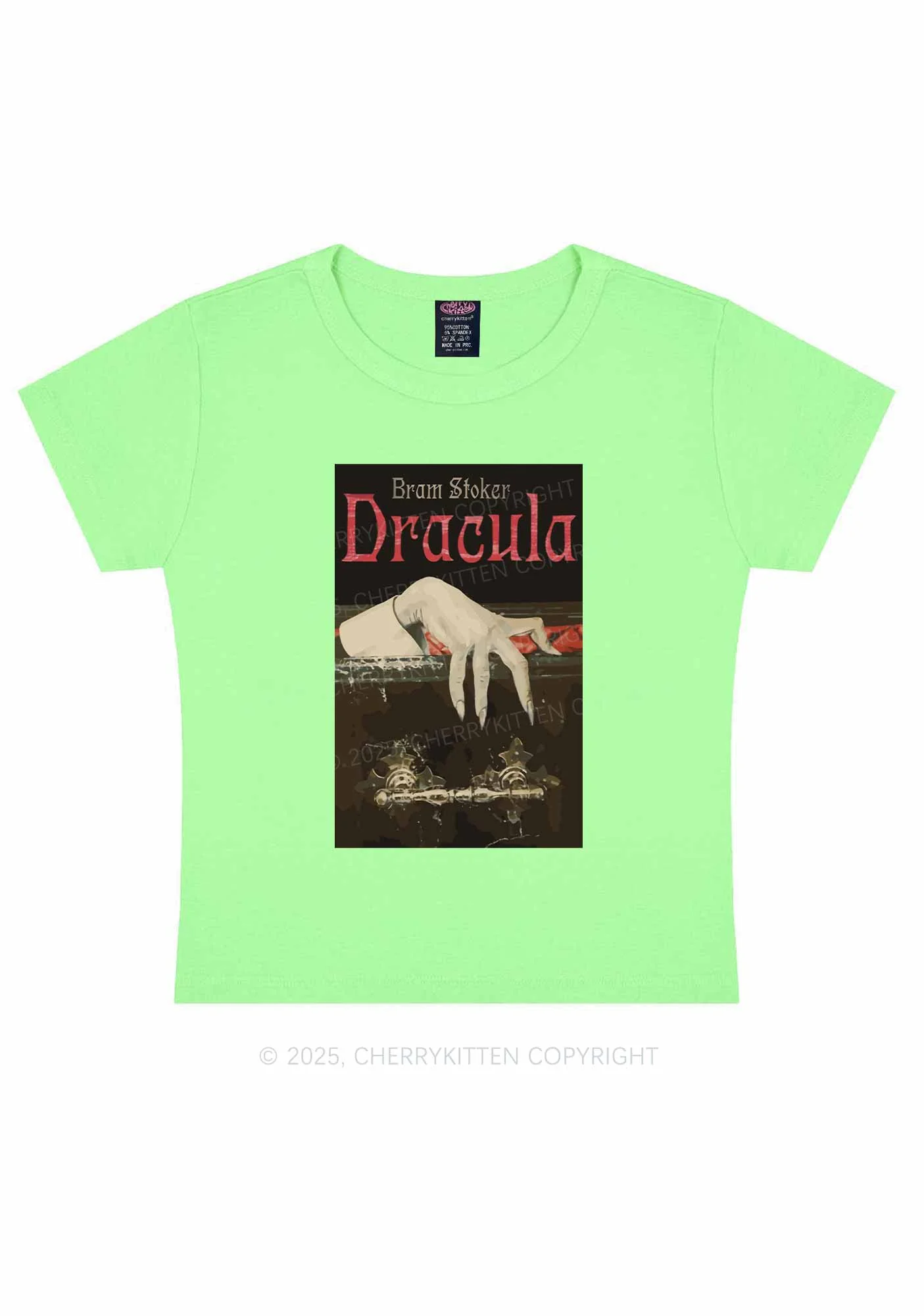 Halloween Creepy Claw Y2K Baby Tee Cherrykitten - Image 13